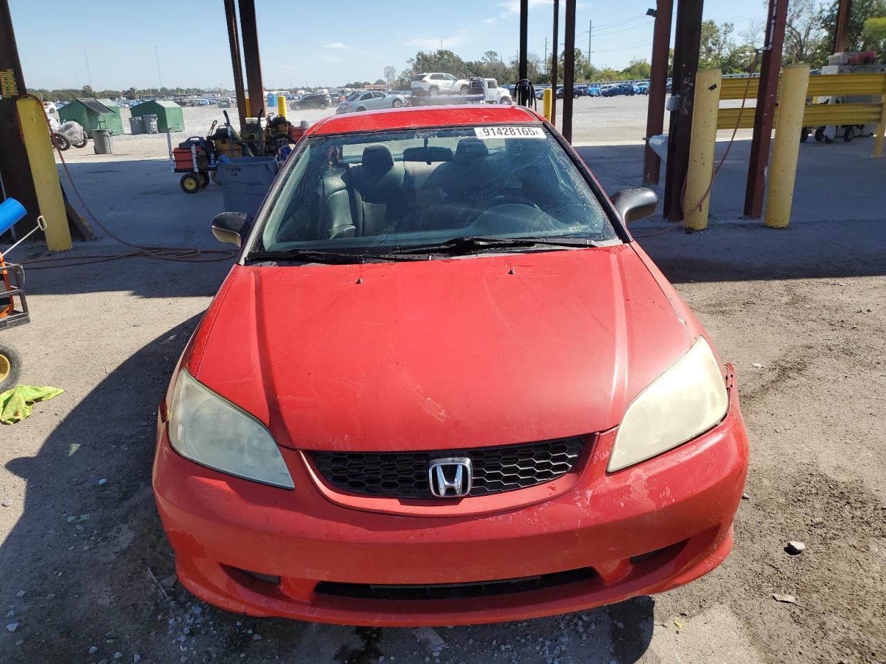 2005 Honda Civic Dx Vp Red vin: 1HGEM22385L036068