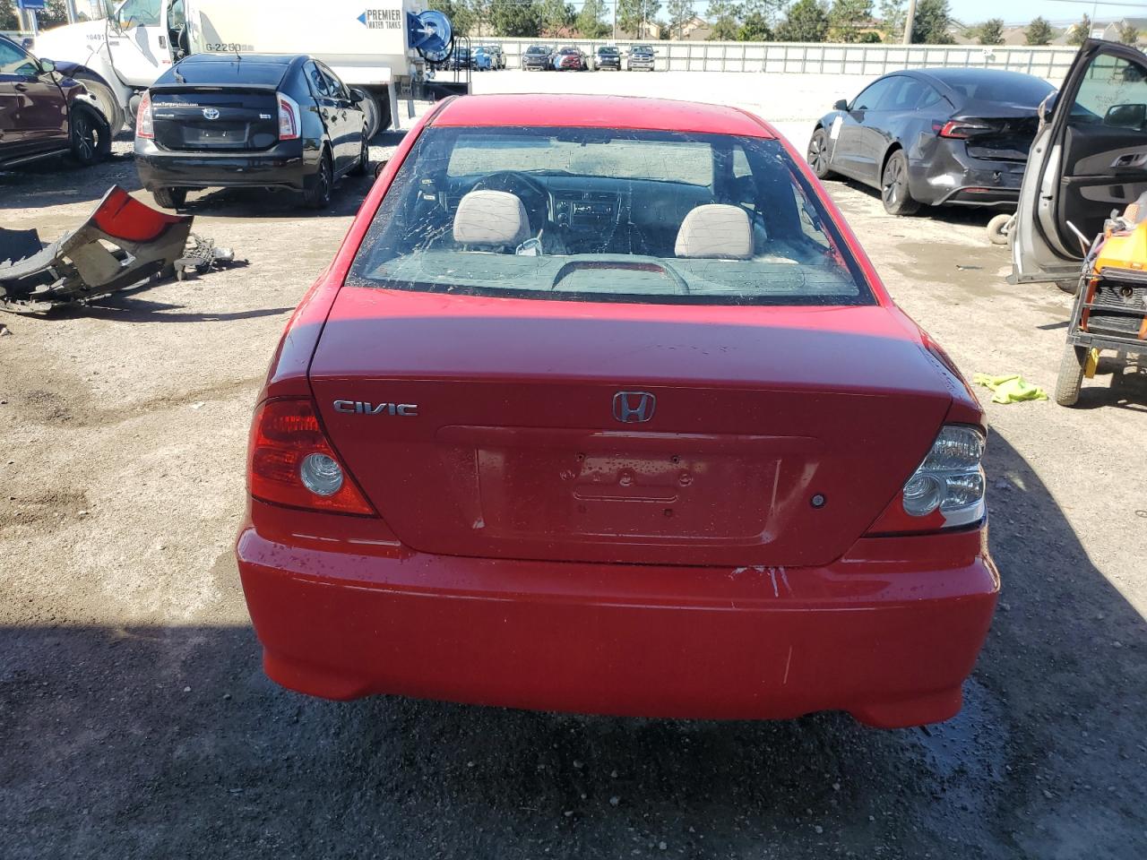 2005 Honda Civic Dx Vp Red vin: 1HGEM22385L036068