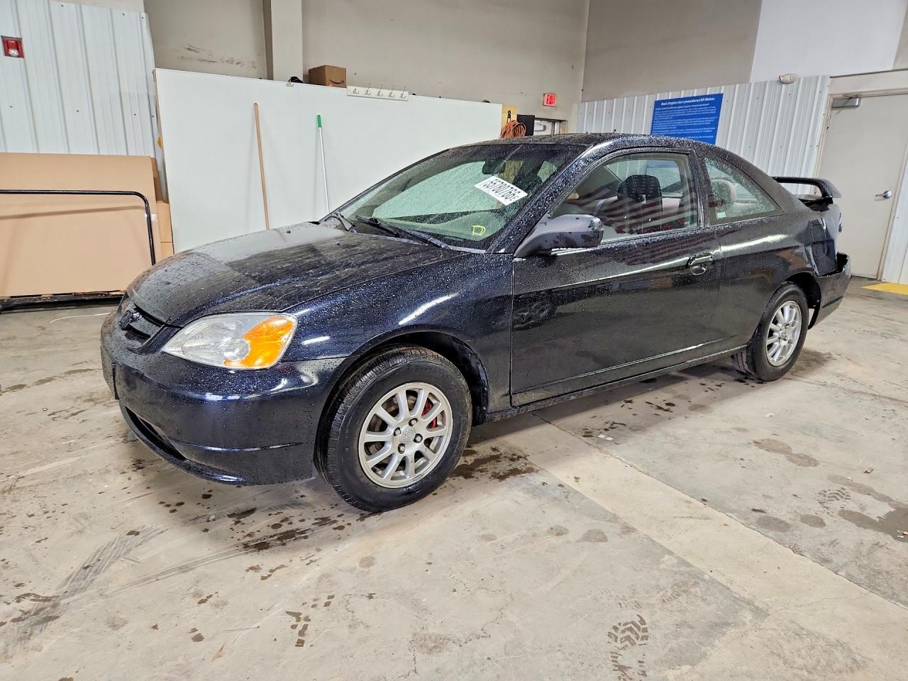 2003 Honda Civic Lx Black vin: 1HGEM22503L017562