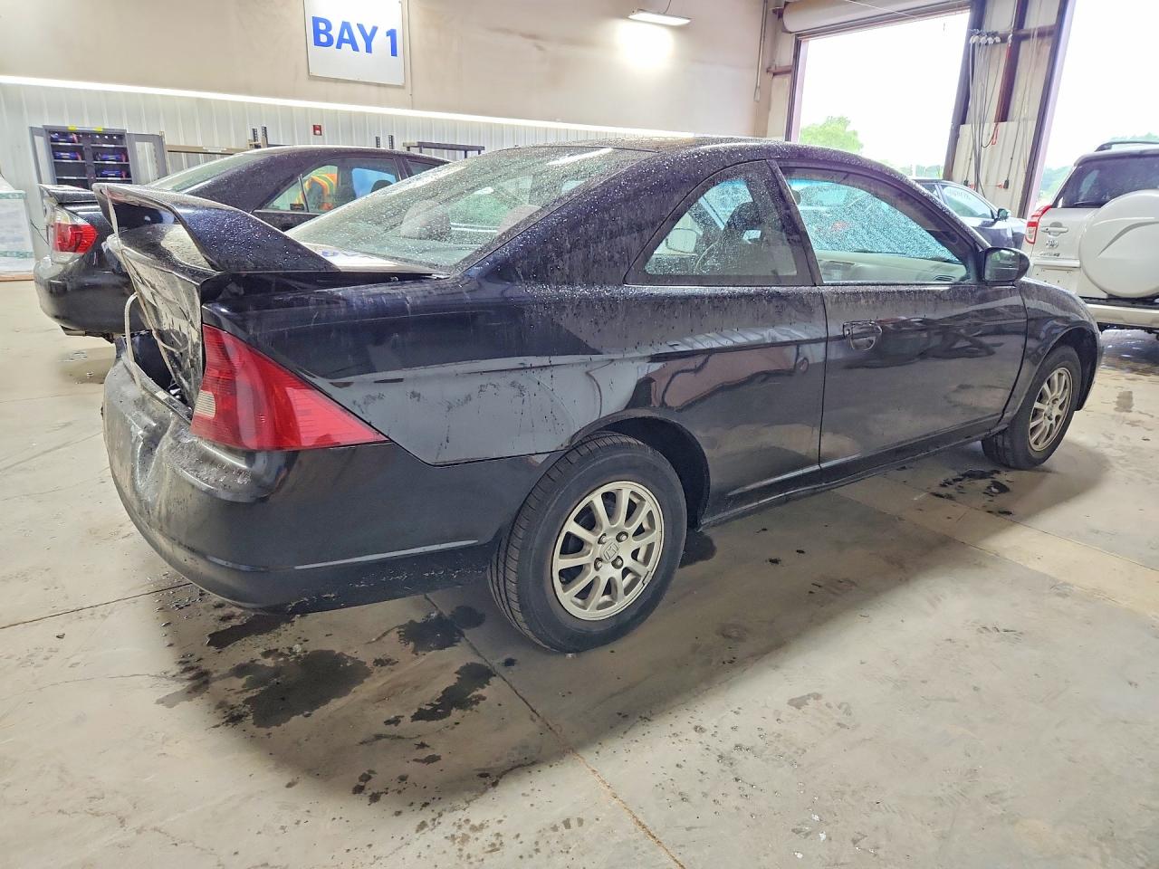 2003 Honda Civic Lx Black vin: 1HGEM22503L017562