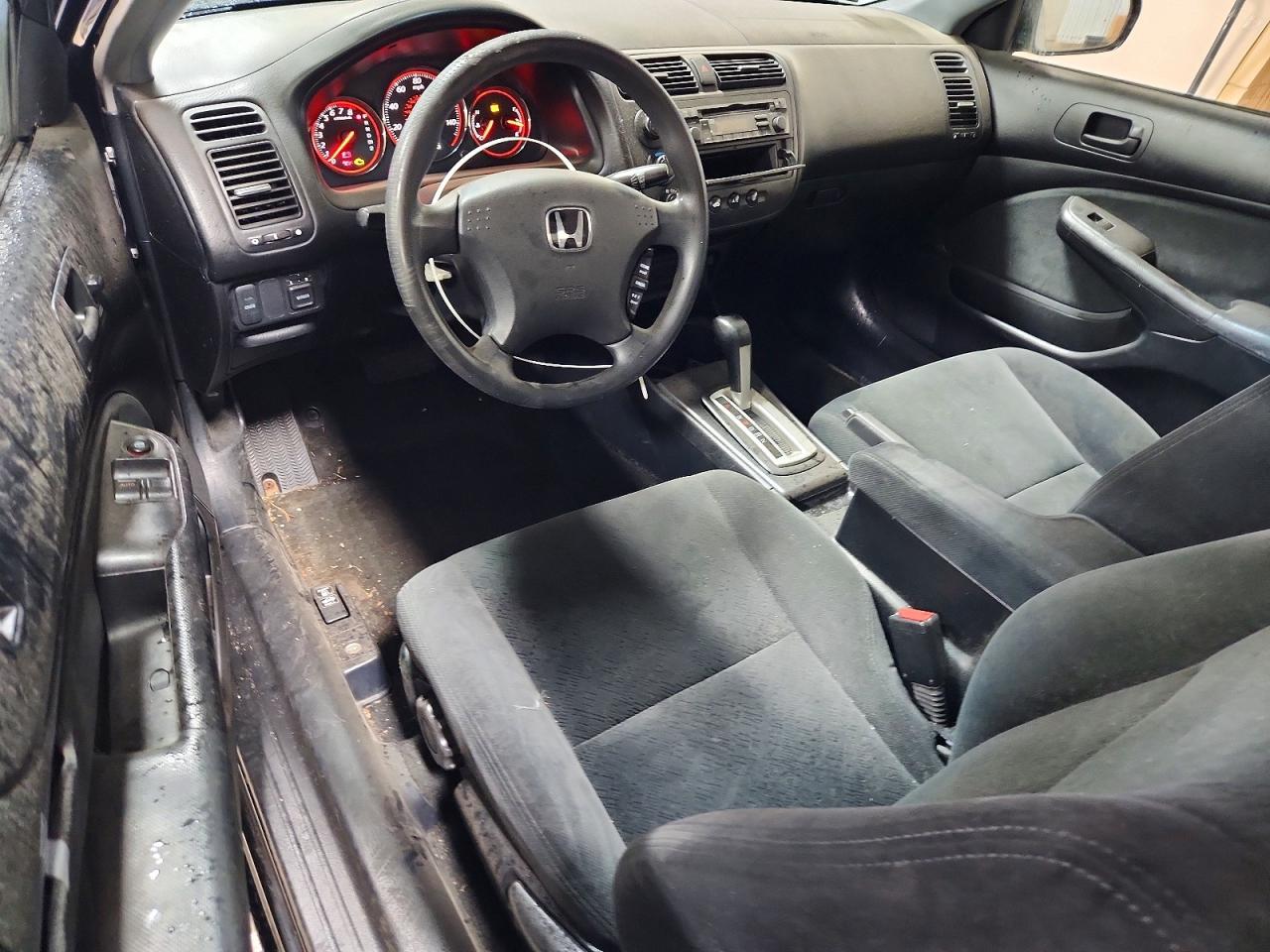 2003 Honda Civic Lx Black vin: 1HGEM22503L017562