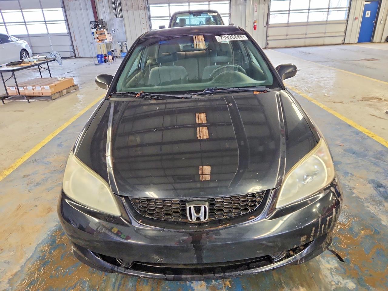 2005 Honda Civic Black vin: 1HGEM22505L058552