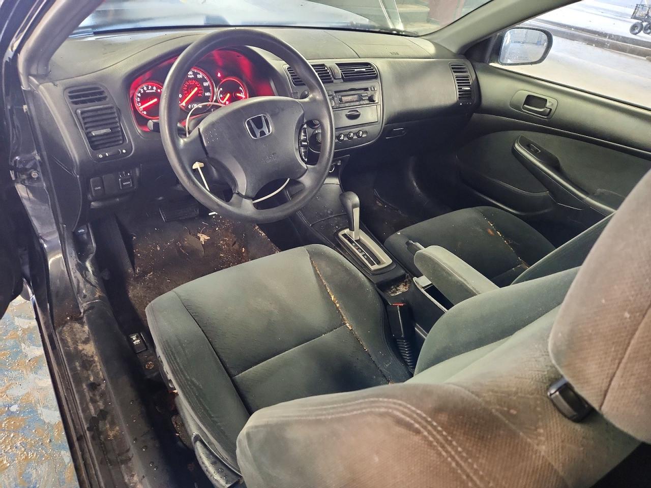 2005 Honda Civic Black vin: 1HGEM22505L058552