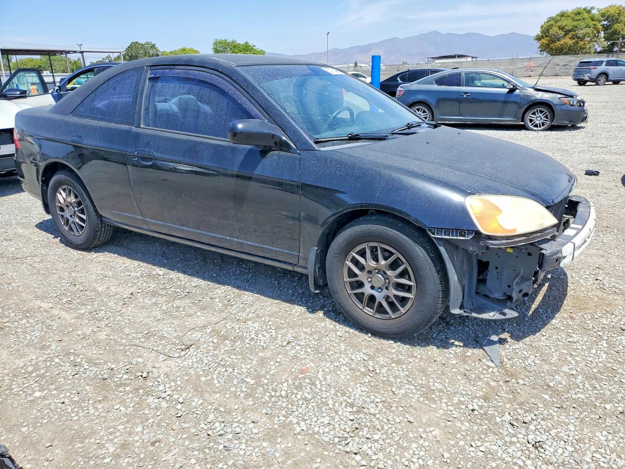 2001 Honda Civic Lx Black vin: 1HGEM22511L021911