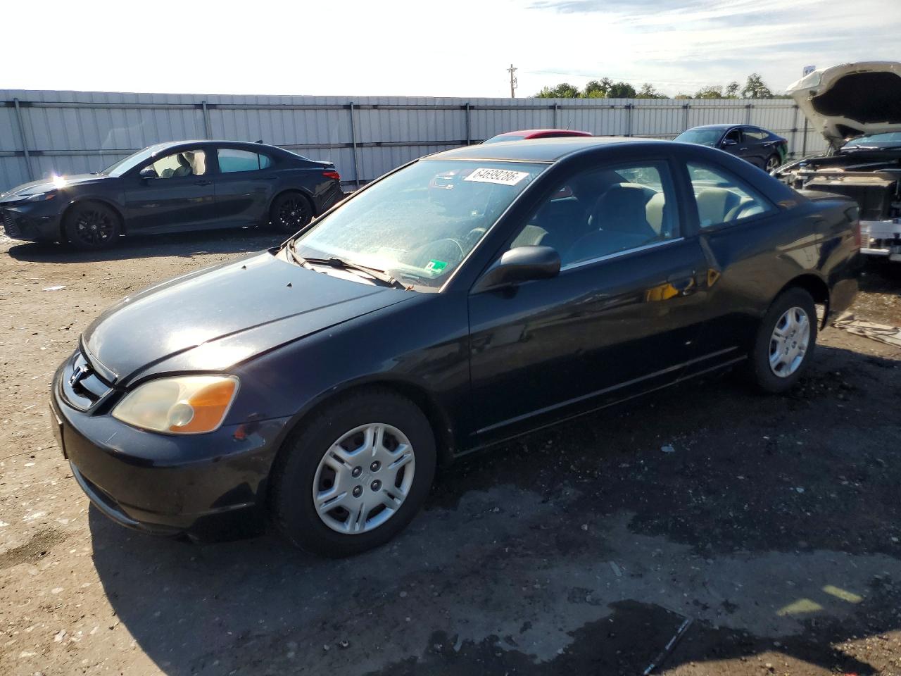 2001 Honda Civic Lx Black vin: 1HGEM22511L068064