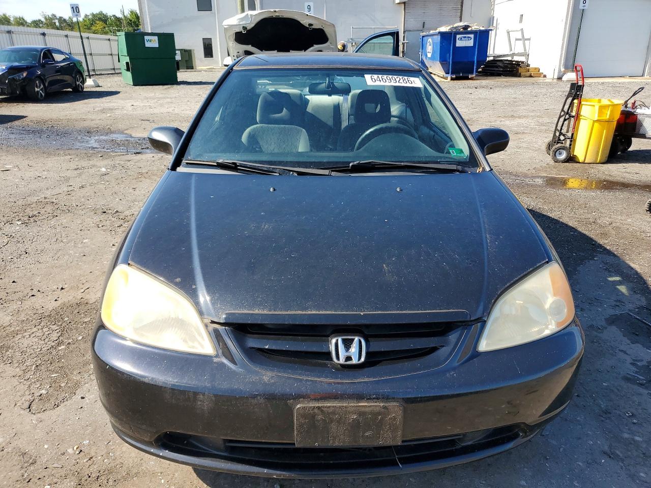 2001 Honda Civic Lx Black vin: 1HGEM22511L068064