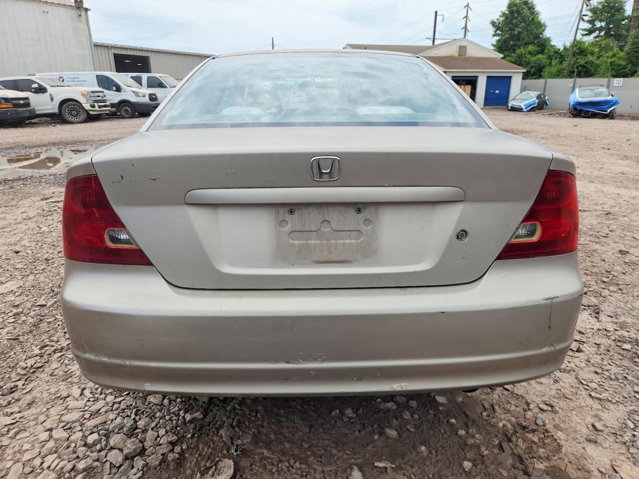 2002 Honda Civic Lx Beige vin: 1HGEM22512L003250