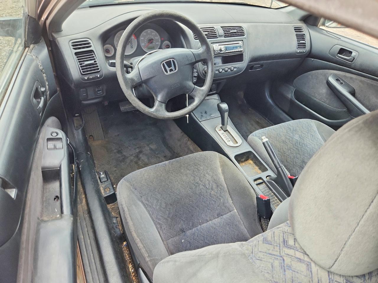 2002 Honda Civic Lx Beige vin: 1HGEM22512L003250