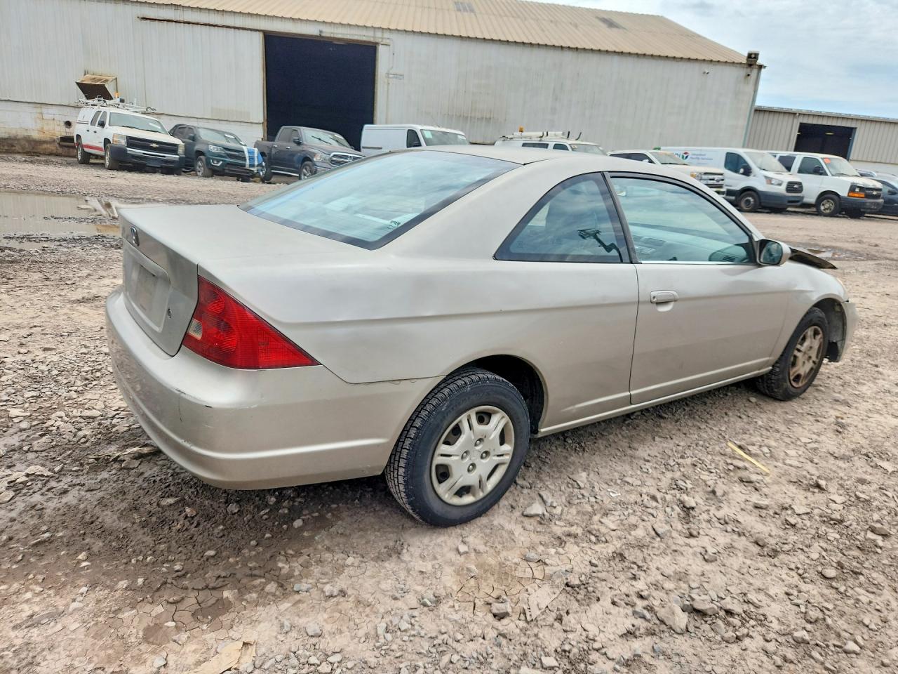 2002 Honda Civic Lx Beige vin: 1HGEM22512L003250