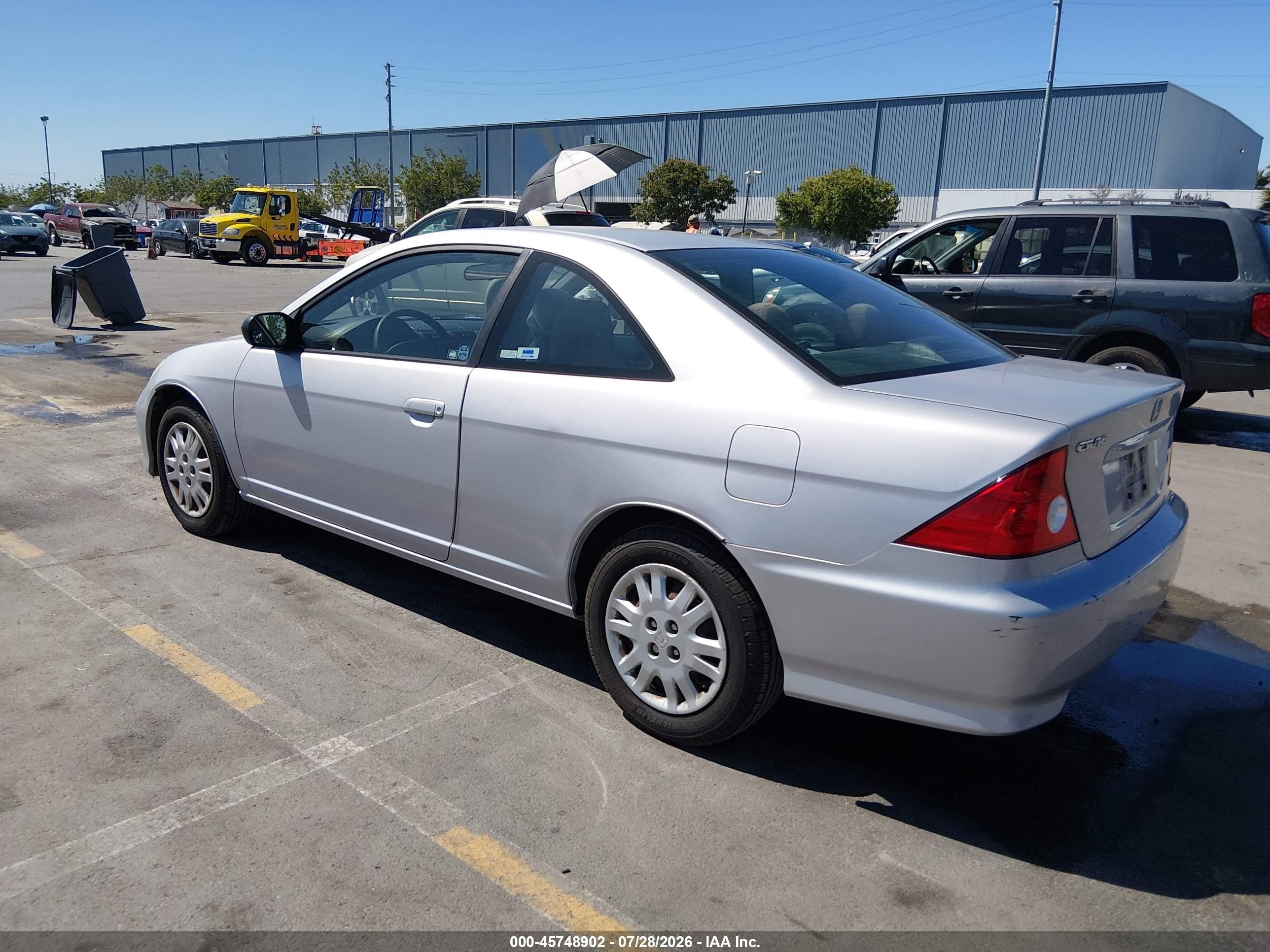 2004 Honda Civic Lx Silver vin: 1HGEM22514L064200