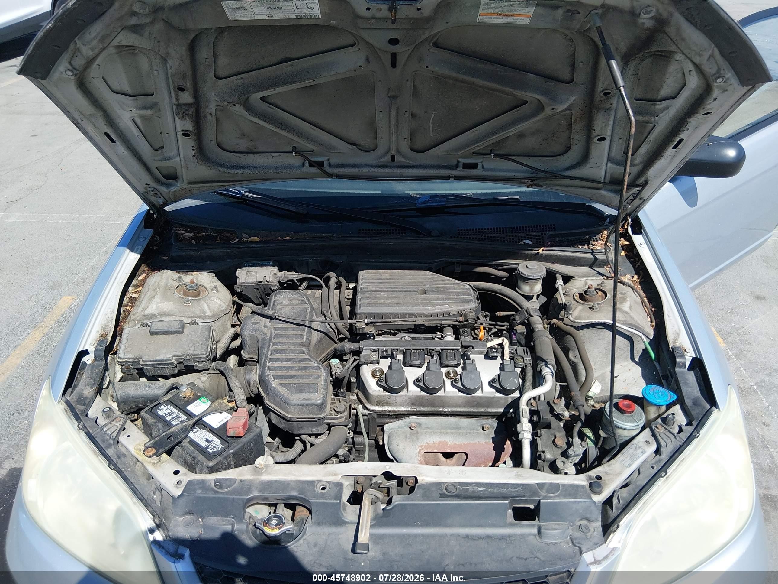 2004 Honda Civic Lx Silver vin: 1HGEM22514L064200