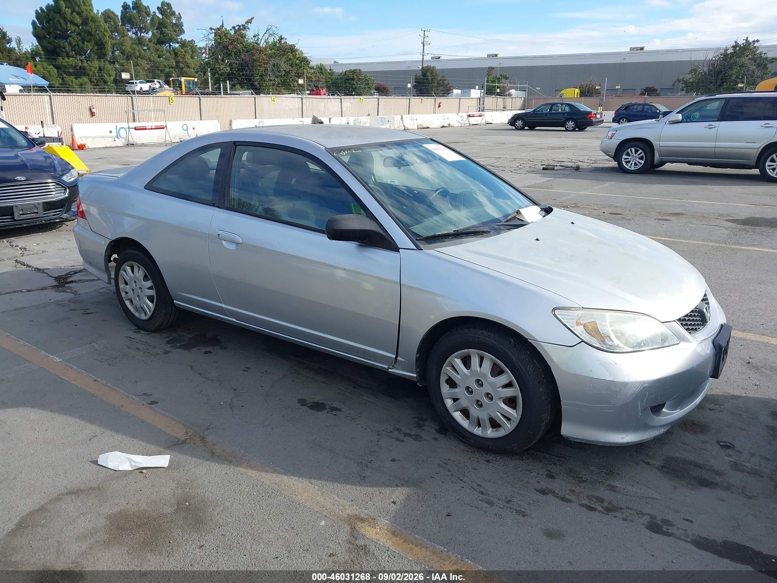 2005 Honda Civic Lx Silver vin: 1HGEM22515L011031
