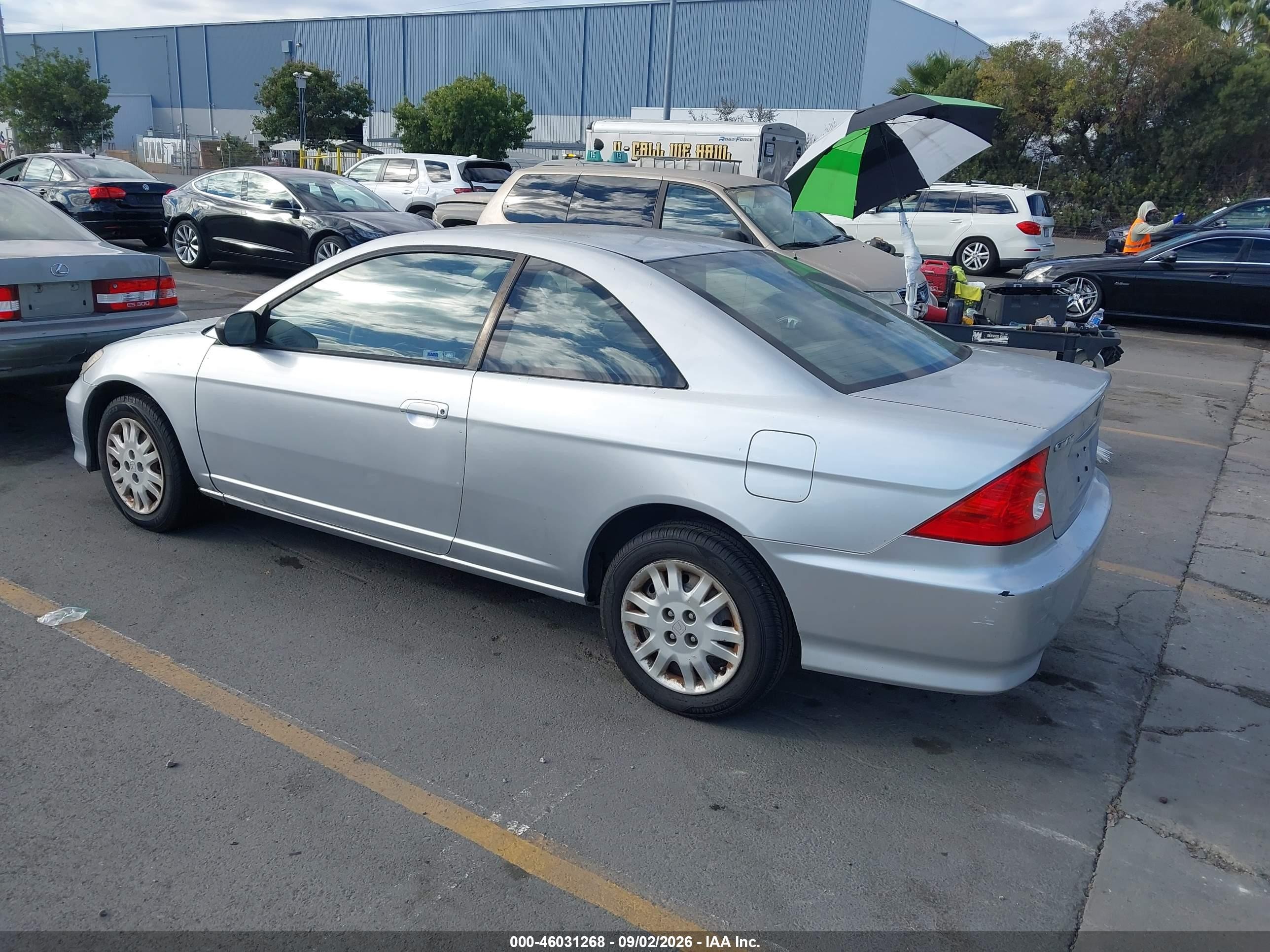 2005 Honda Civic Lx Silver vin: 1HGEM22515L011031