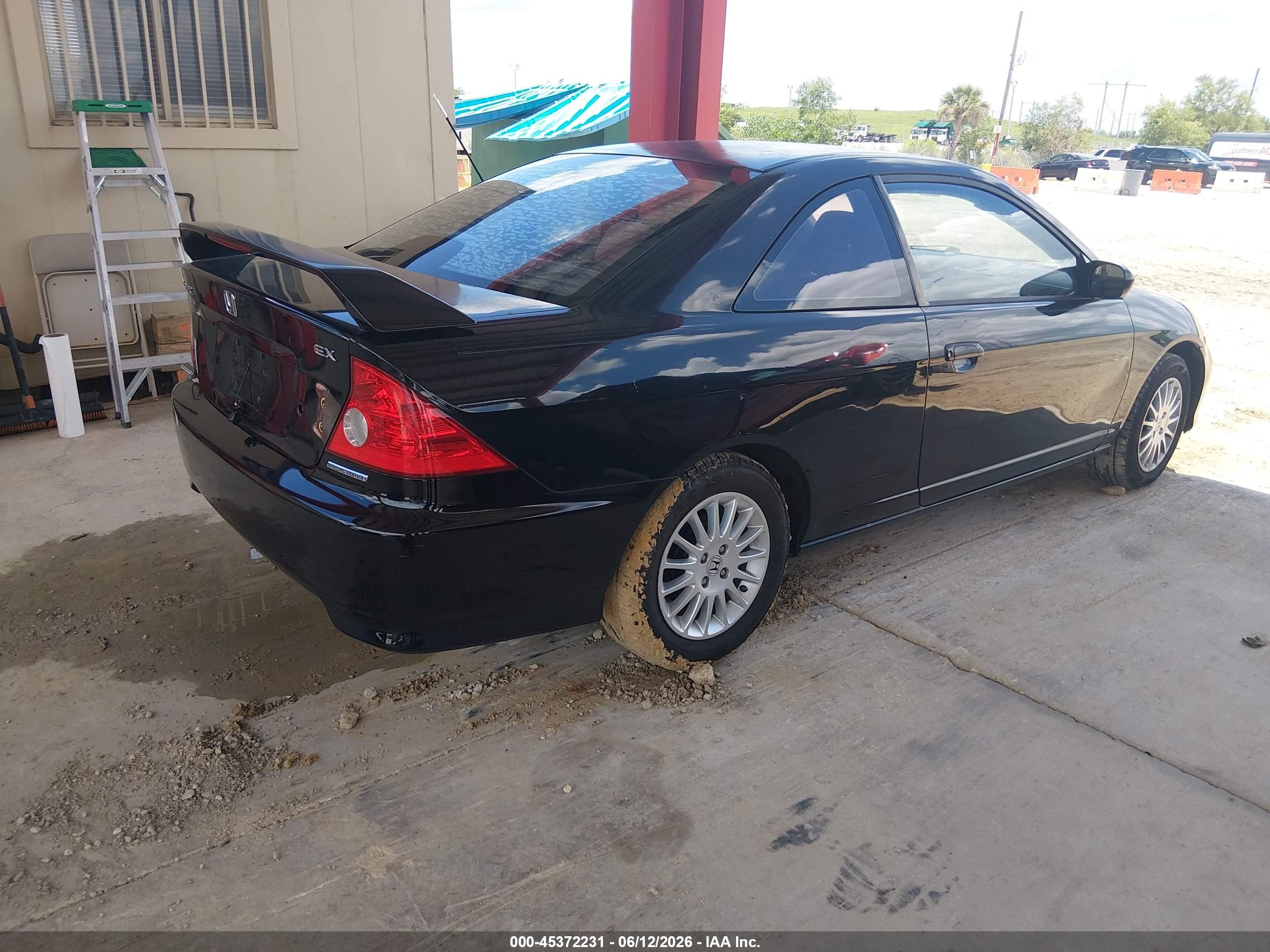 2005 Honda Civic Lx Black vin: 1HGEM22515L079524