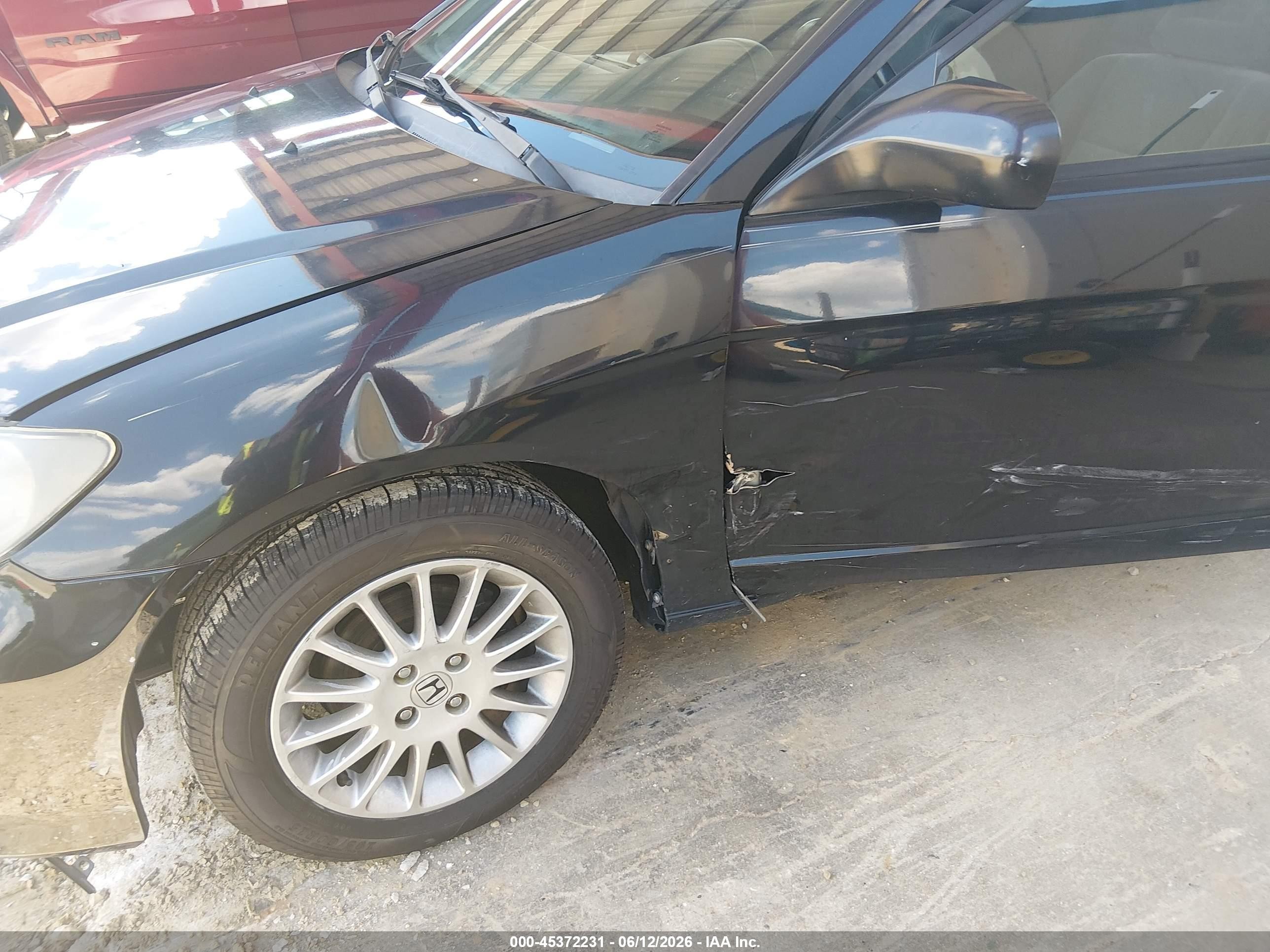 2005 Honda Civic Lx Black vin: 1HGEM22515L079524