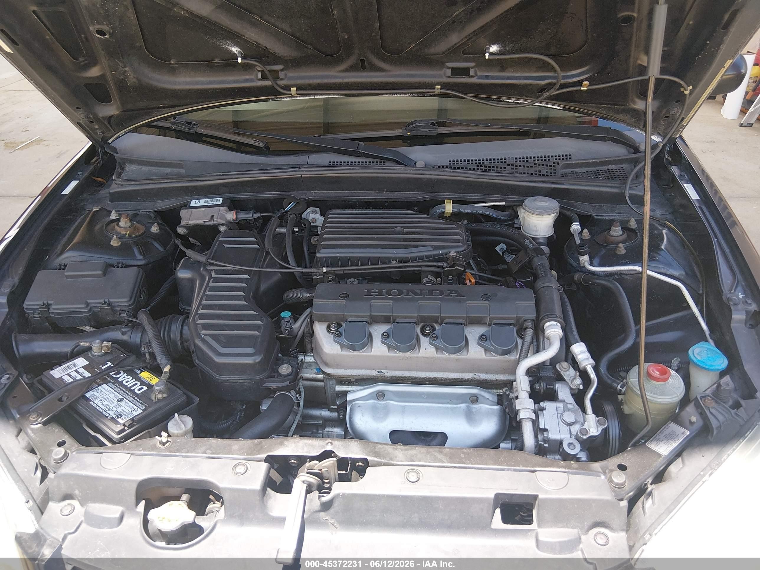 2005 Honda Civic Lx Black vin: 1HGEM22515L079524