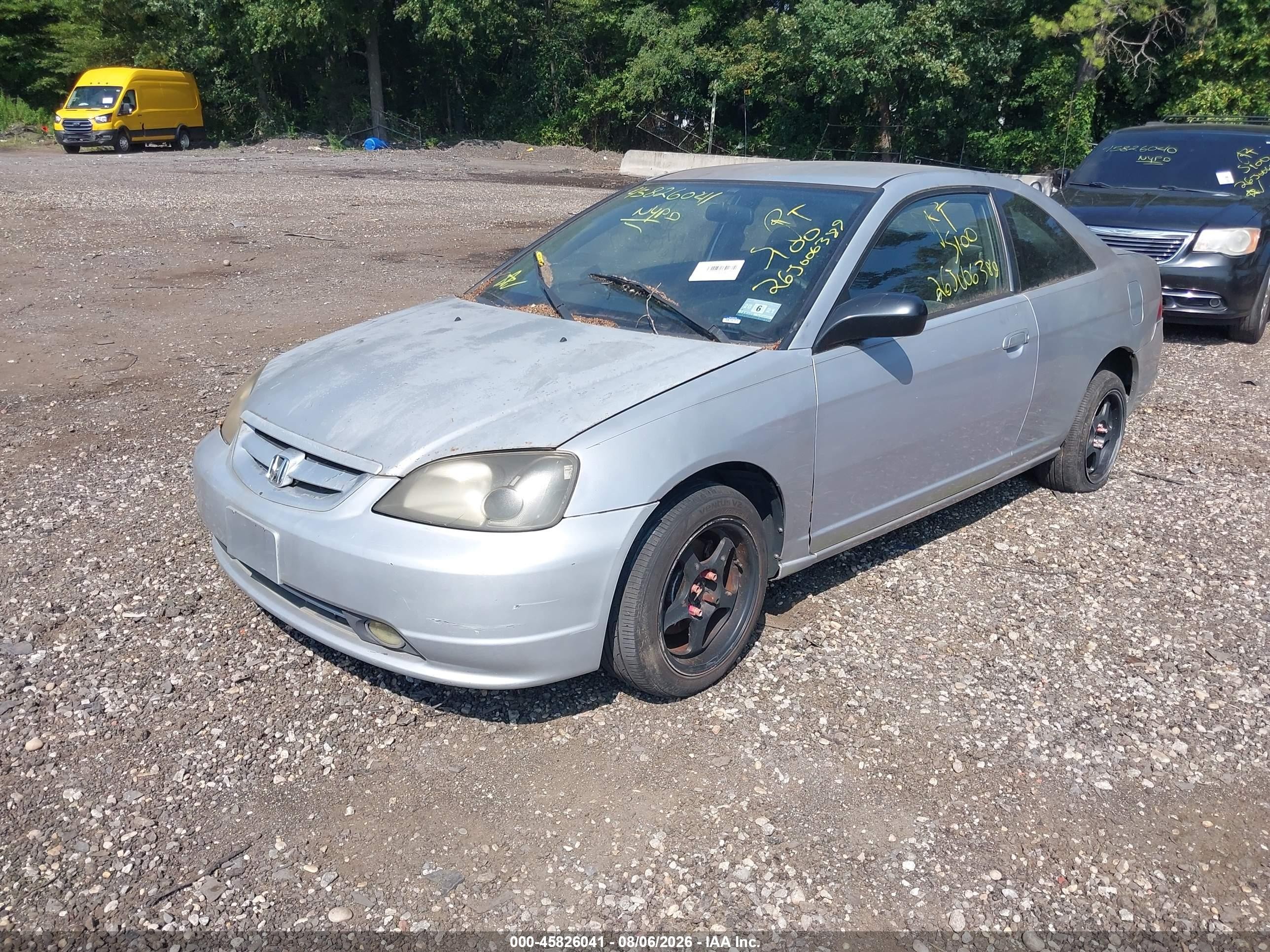 2002 Honda Civic Lx Silver vin: 1HGEM22522L094139