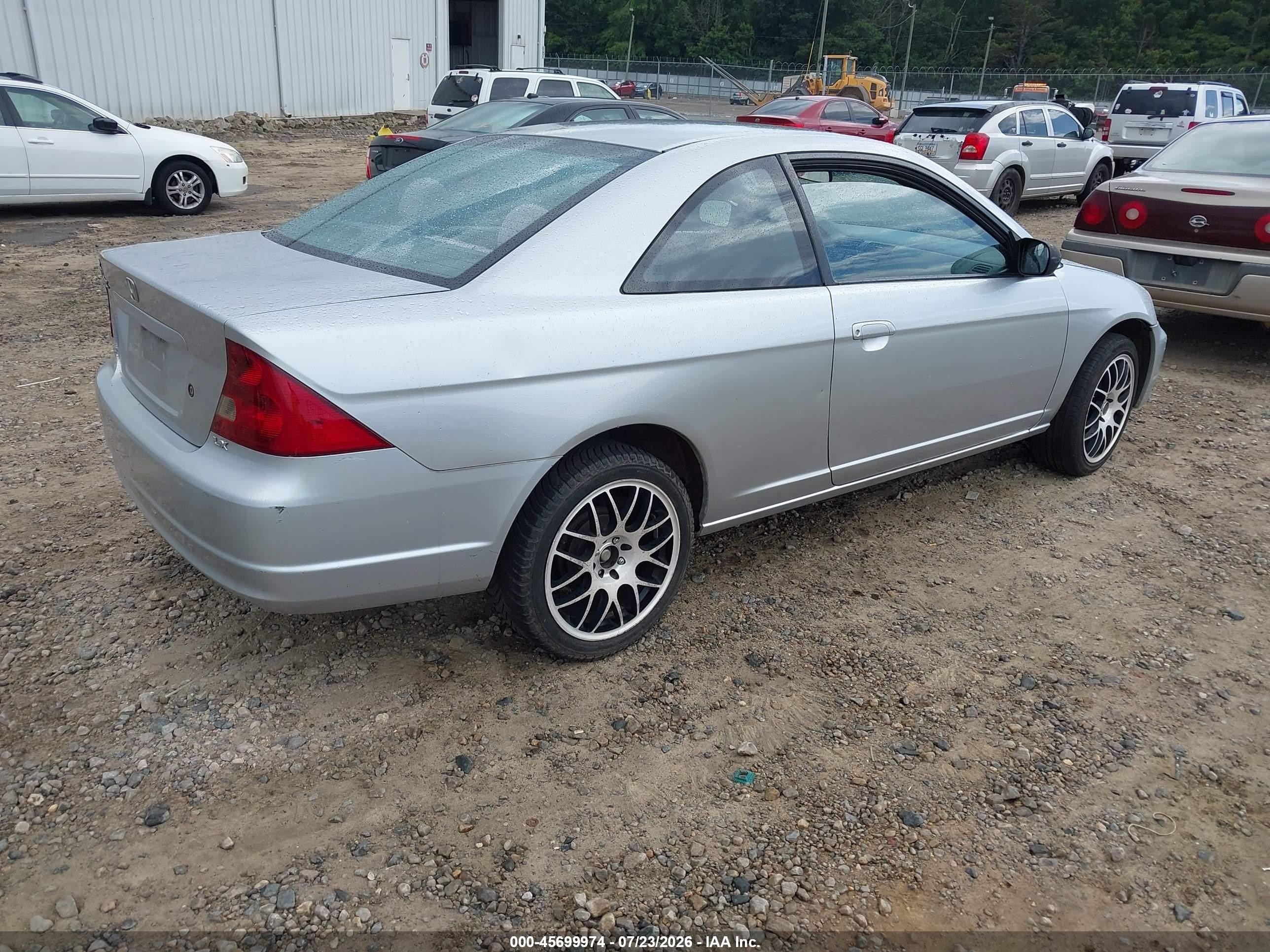 2003 Honda Civic Lx Gray vin: 1HGEM22523L067928