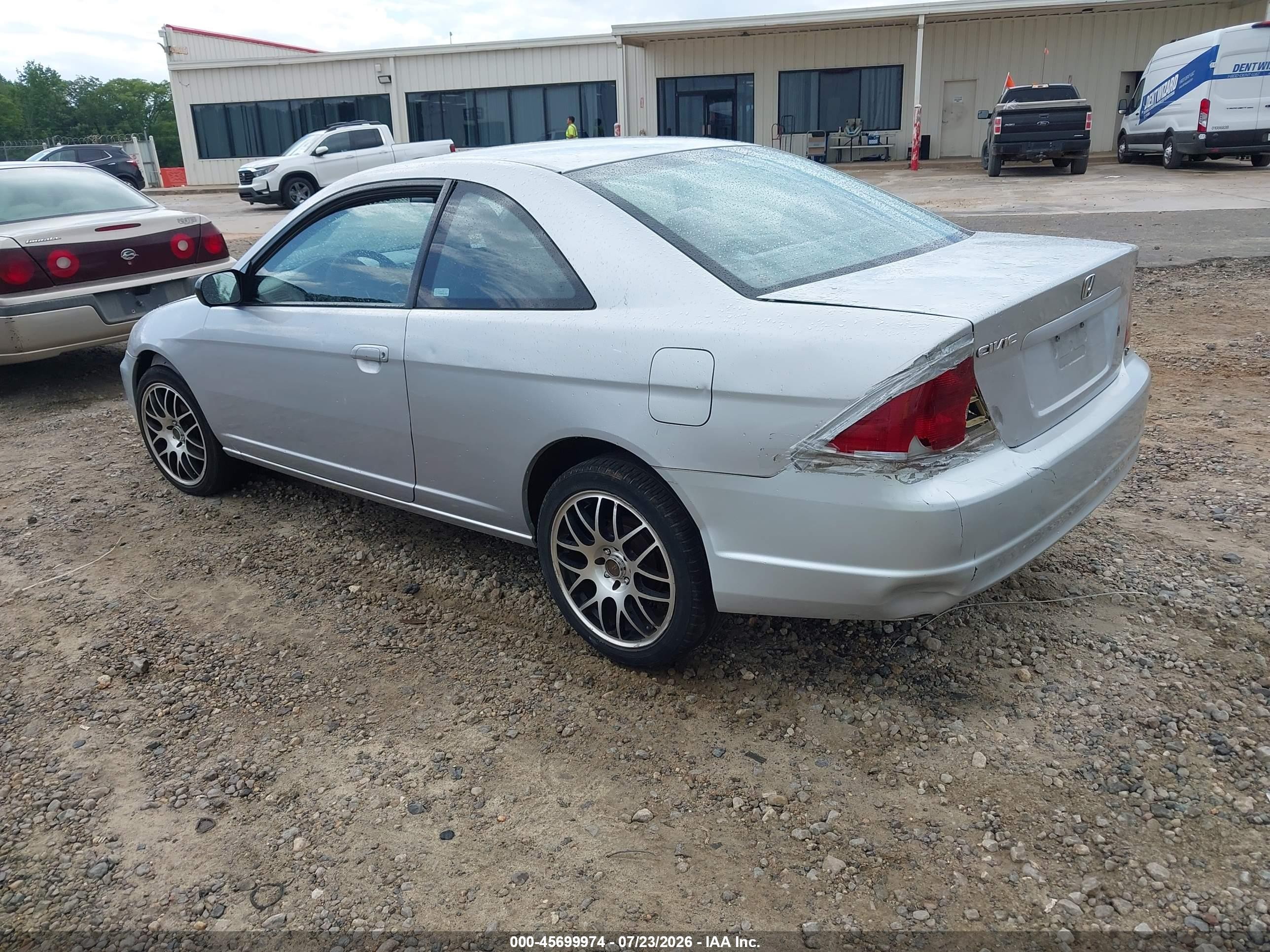 2003 Honda Civic Lx Gray vin: 1HGEM22523L067928