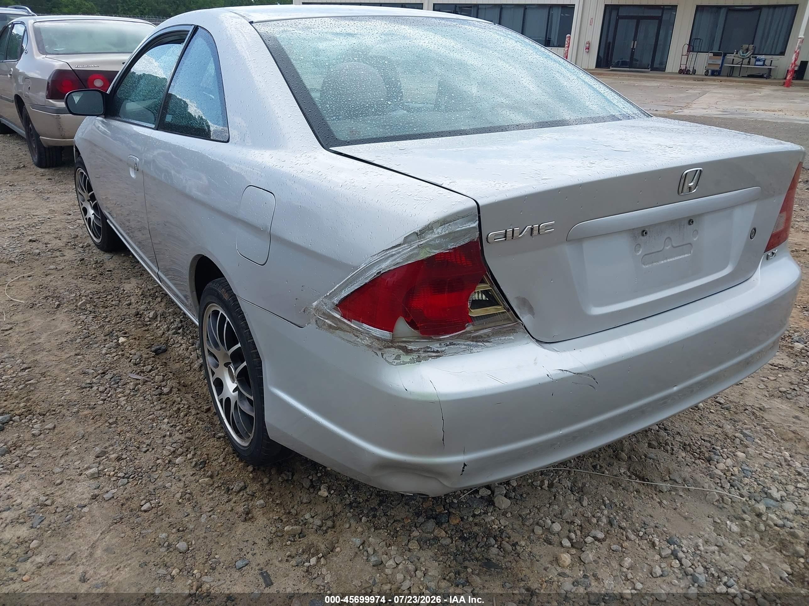 2003 Honda Civic Lx Gray vin: 1HGEM22523L067928