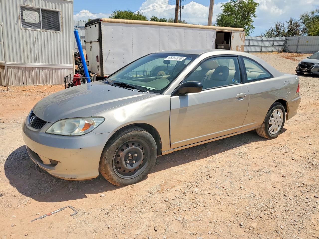 2004 Honda Civic Lx Gray vin: 1HGEM22524L067803