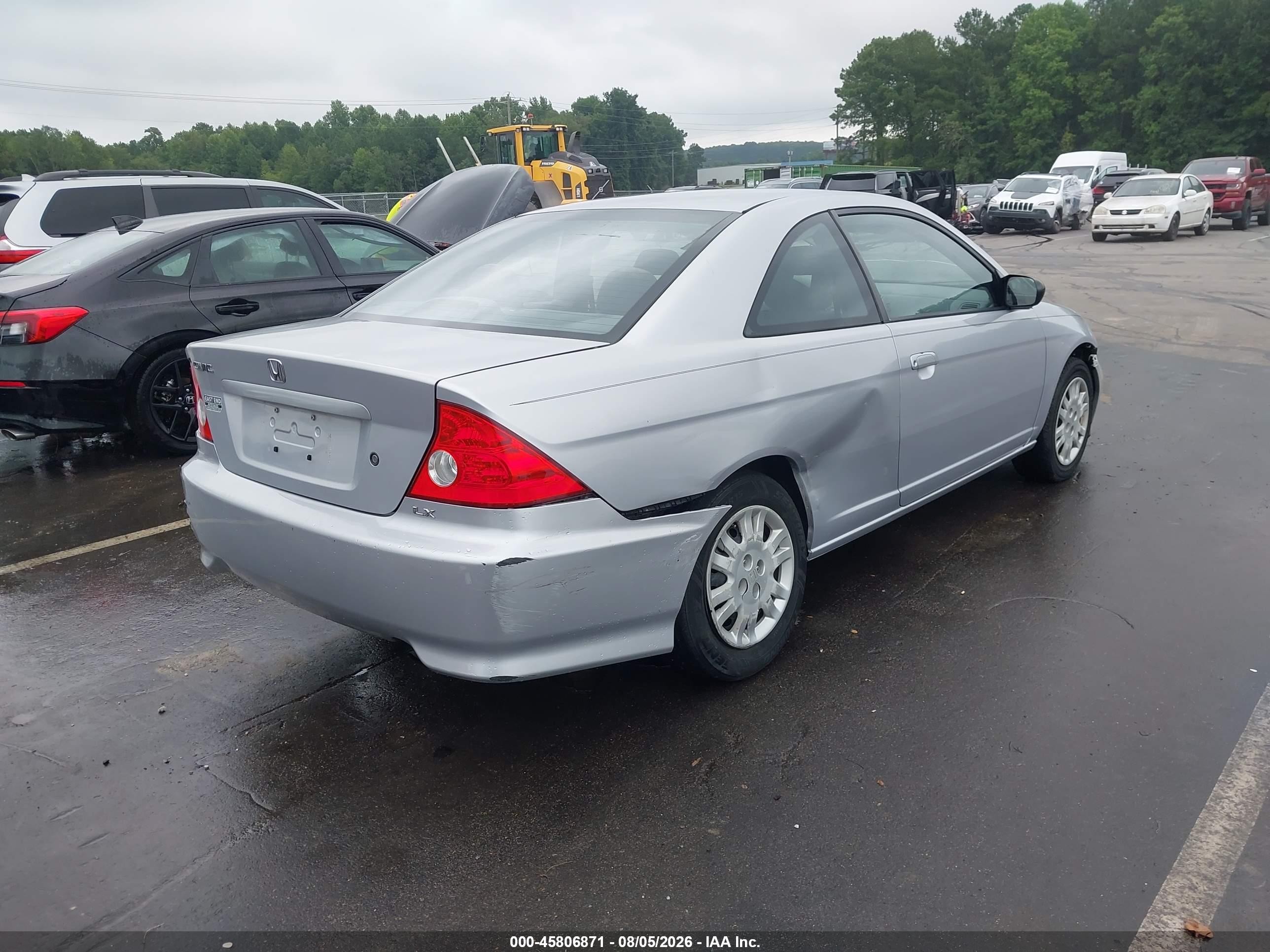 2005 Honda Civic Lx Silver vin: 1HGEM22525L067964