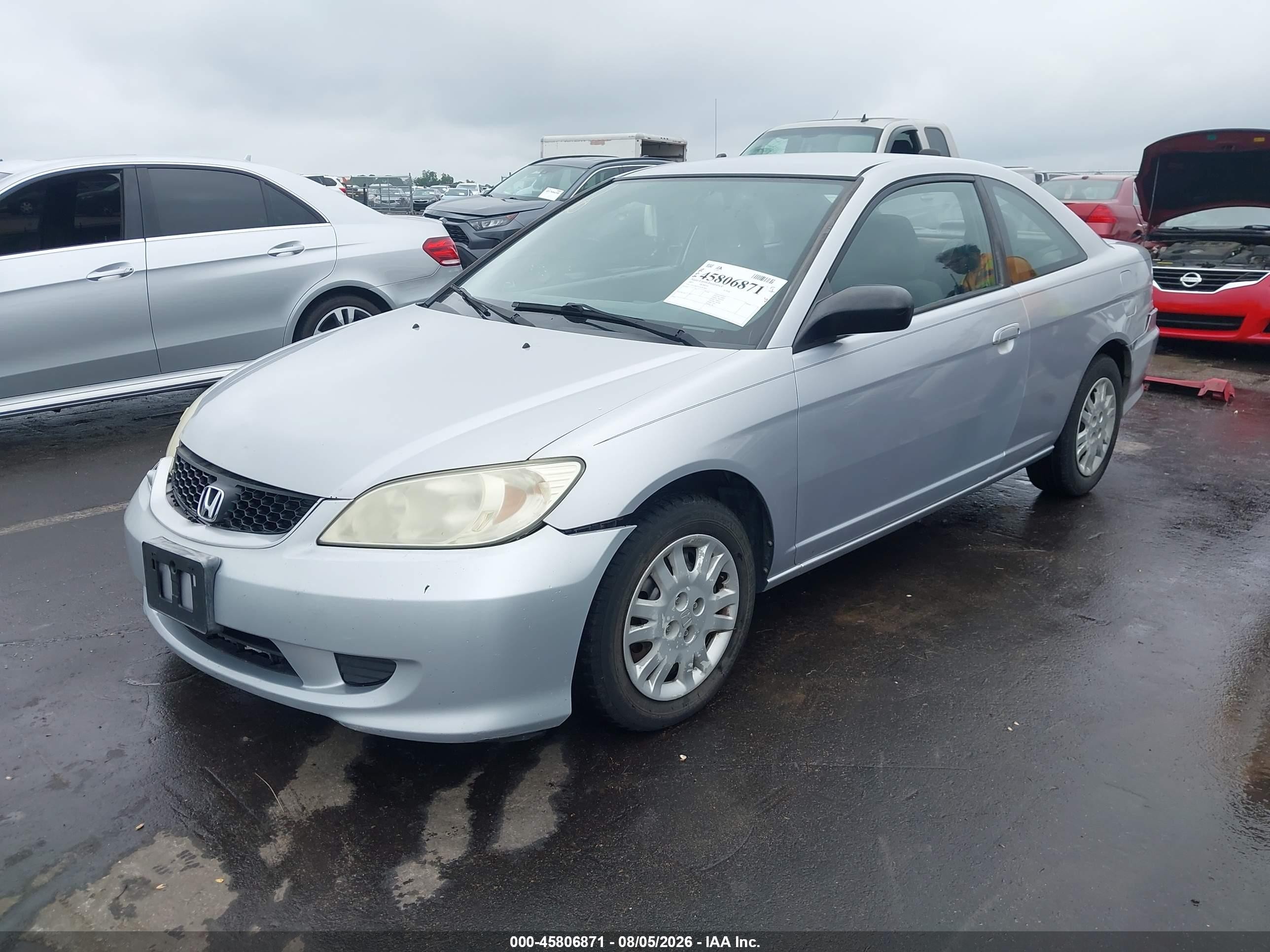 2005 Honda Civic Lx Silver vin: 1HGEM22525L067964