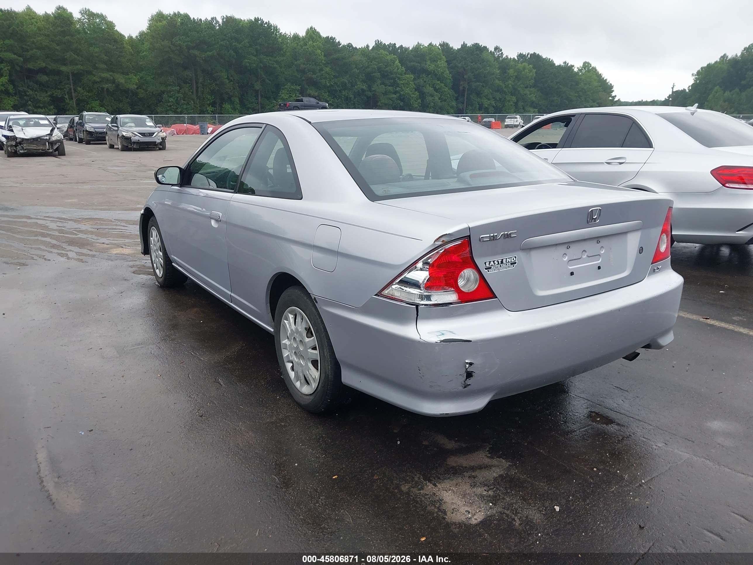 2005 Honda Civic Lx Silver vin: 1HGEM22525L067964