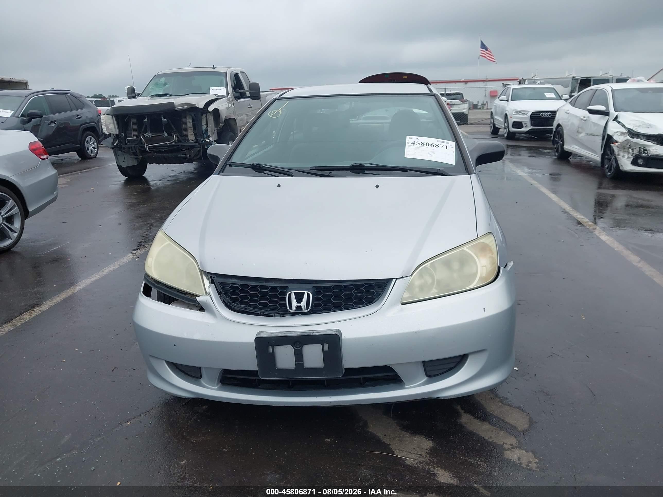 2005 Honda Civic Lx Silver vin: 1HGEM22525L067964