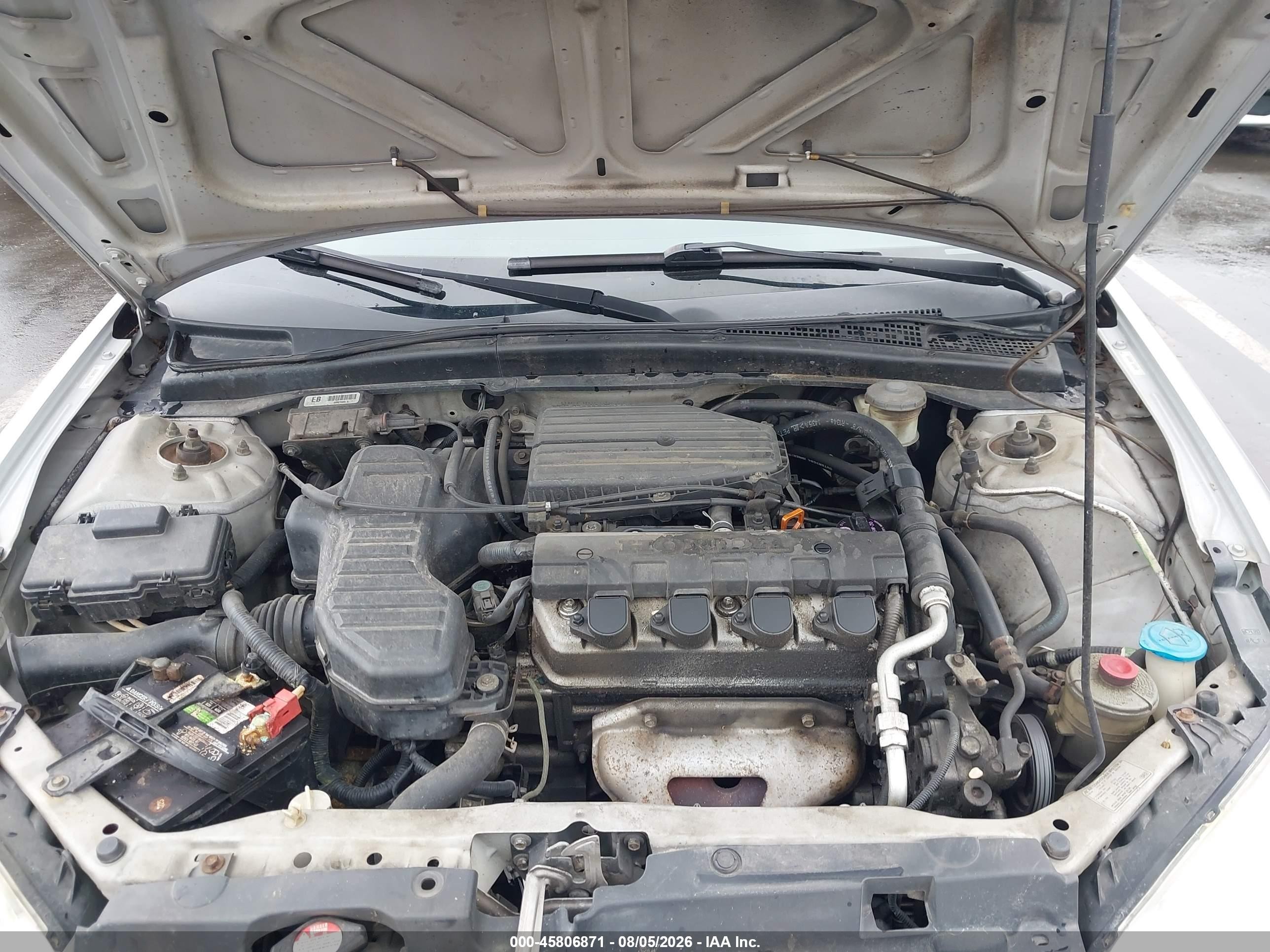 2005 Honda Civic Lx Silver vin: 1HGEM22525L067964