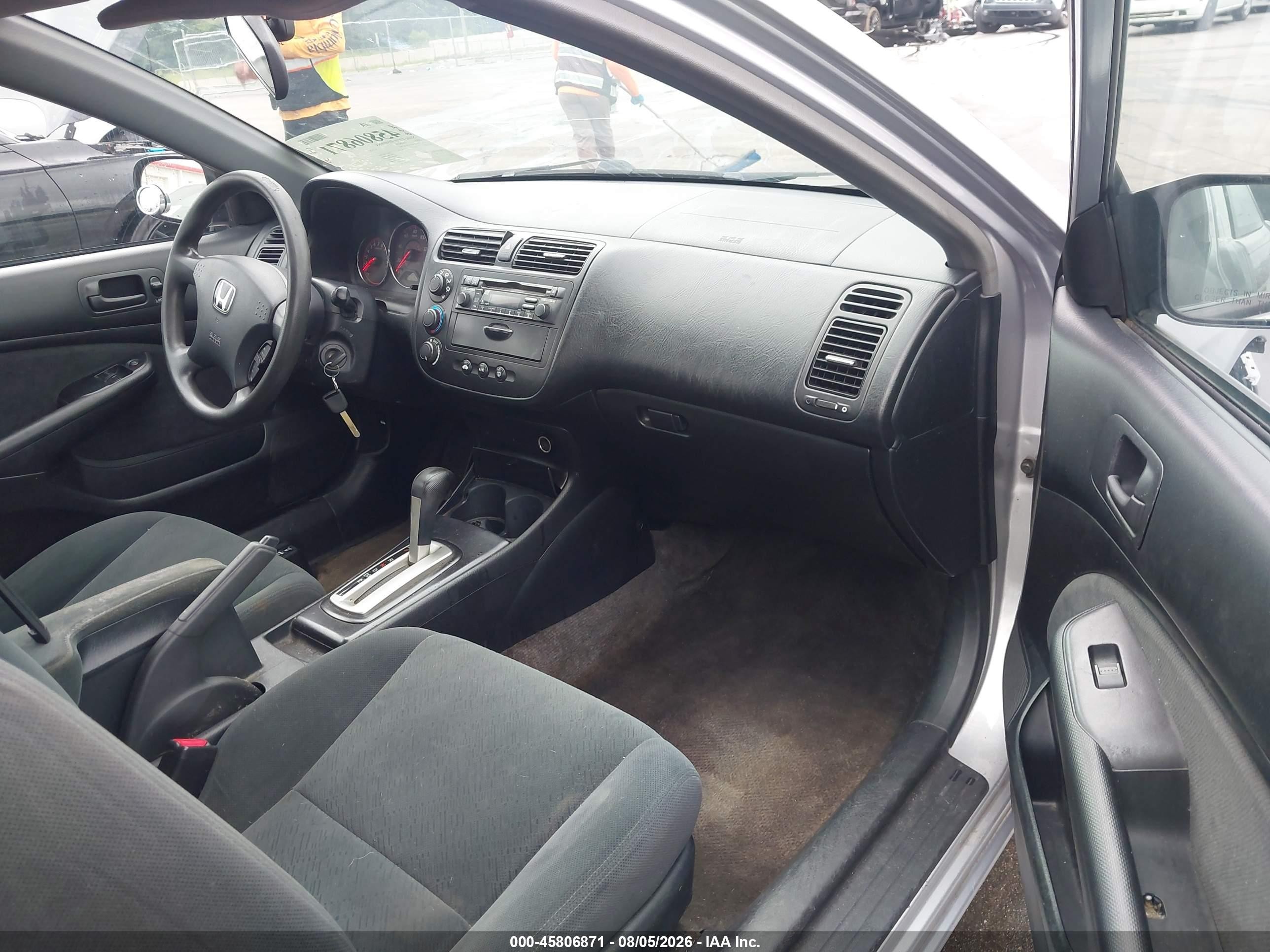 2005 Honda Civic Lx Silver vin: 1HGEM22525L067964