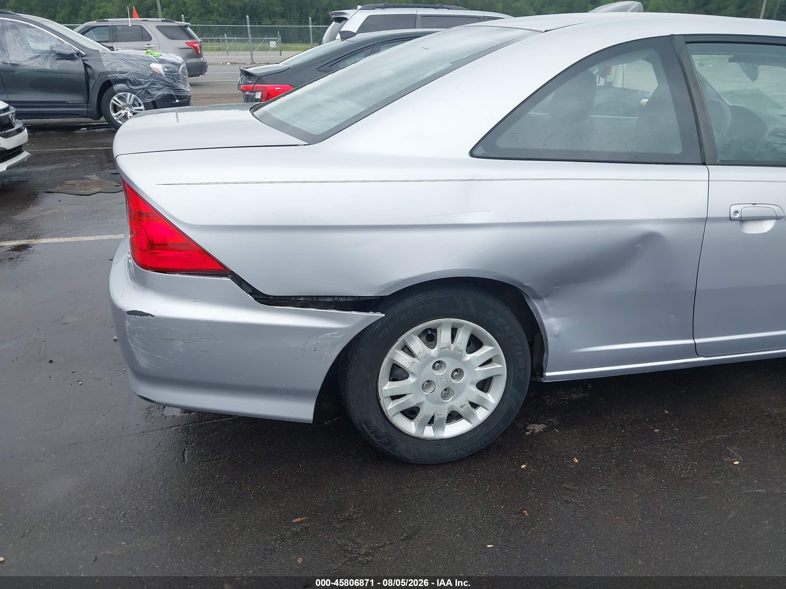 2005 Honda Civic Lx Silver vin: 1HGEM22525L067964