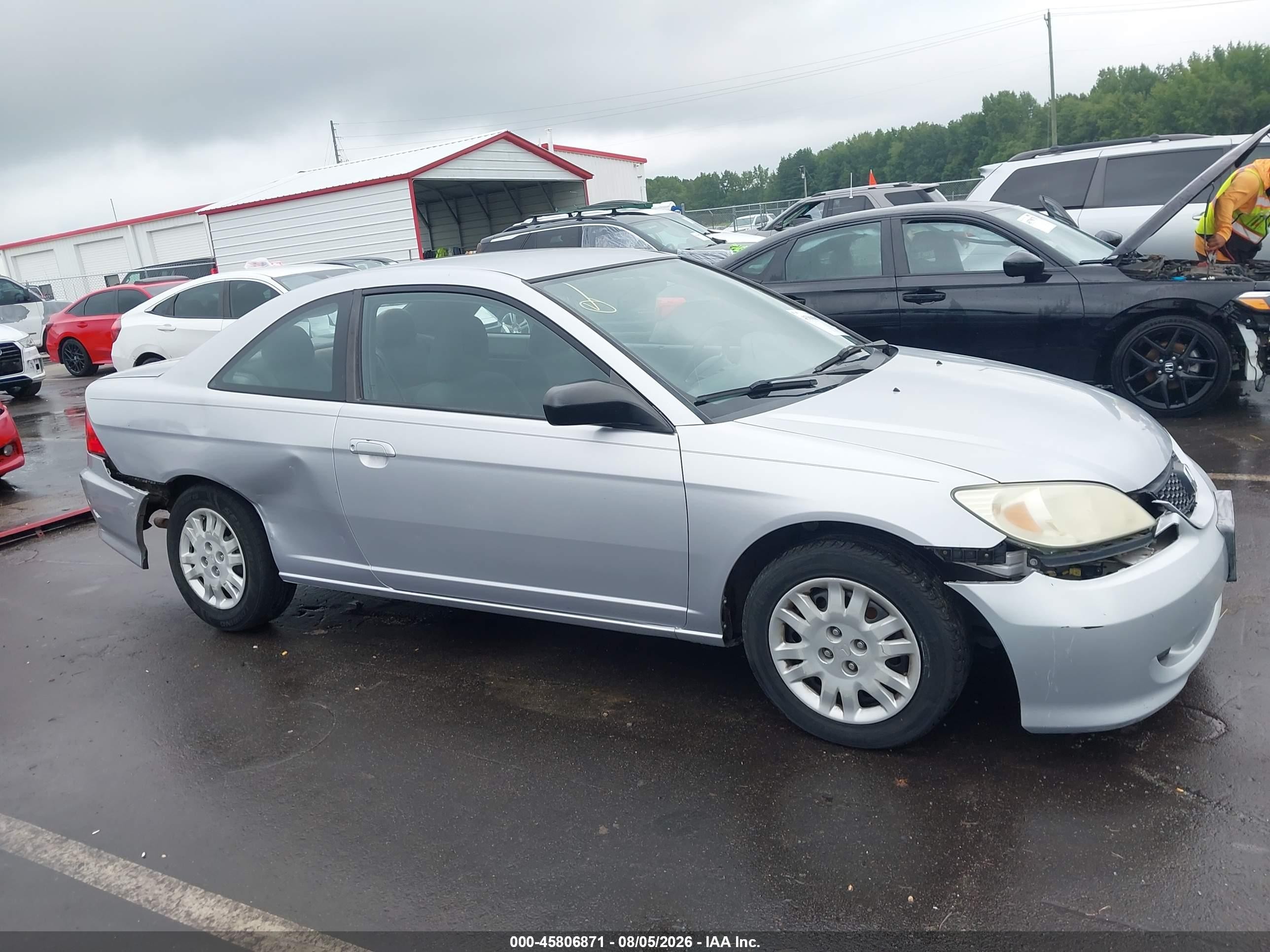 2005 Honda Civic Lx Silver vin: 1HGEM22525L067964