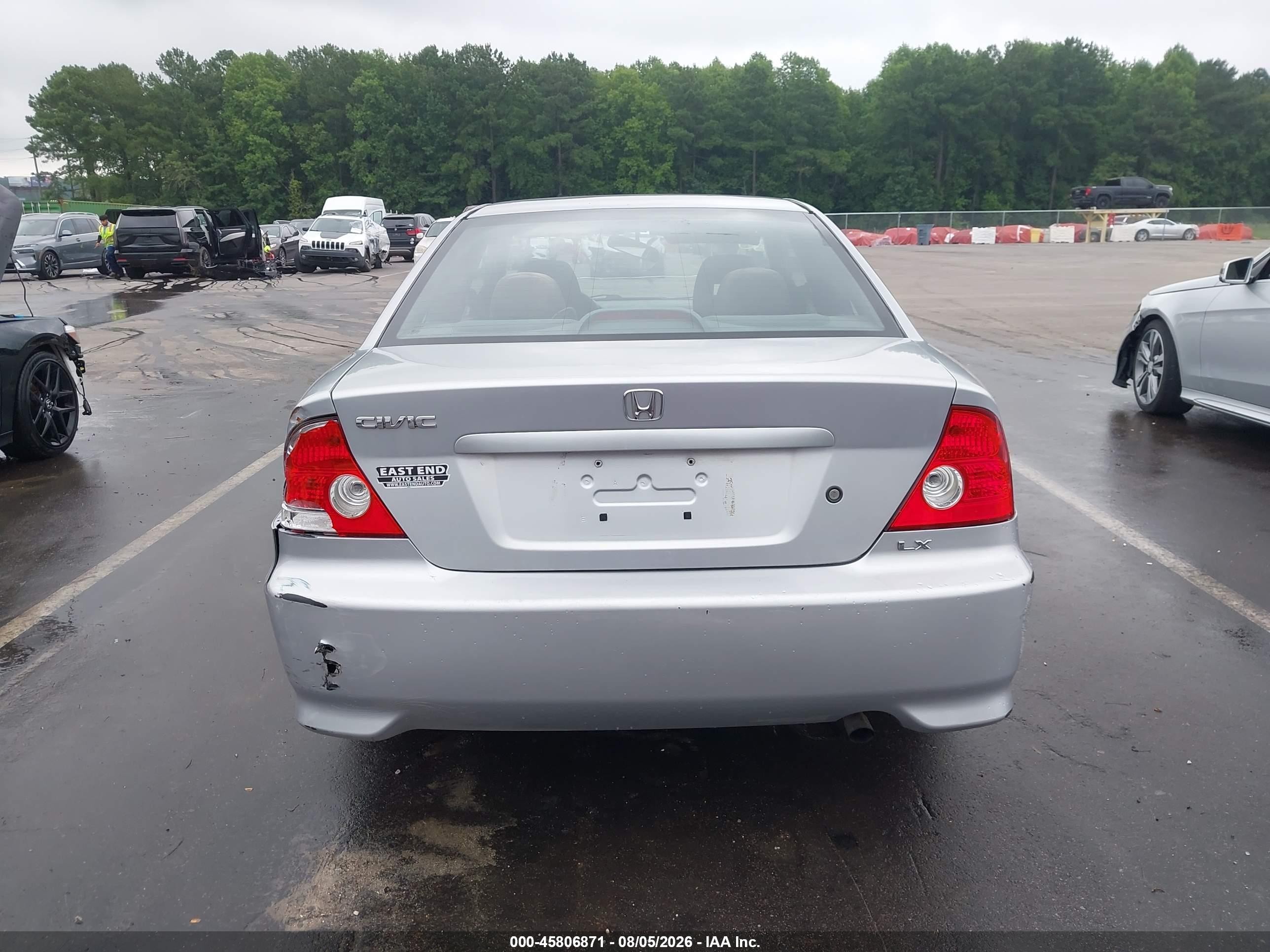 2005 Honda Civic Lx Silver vin: 1HGEM22525L067964