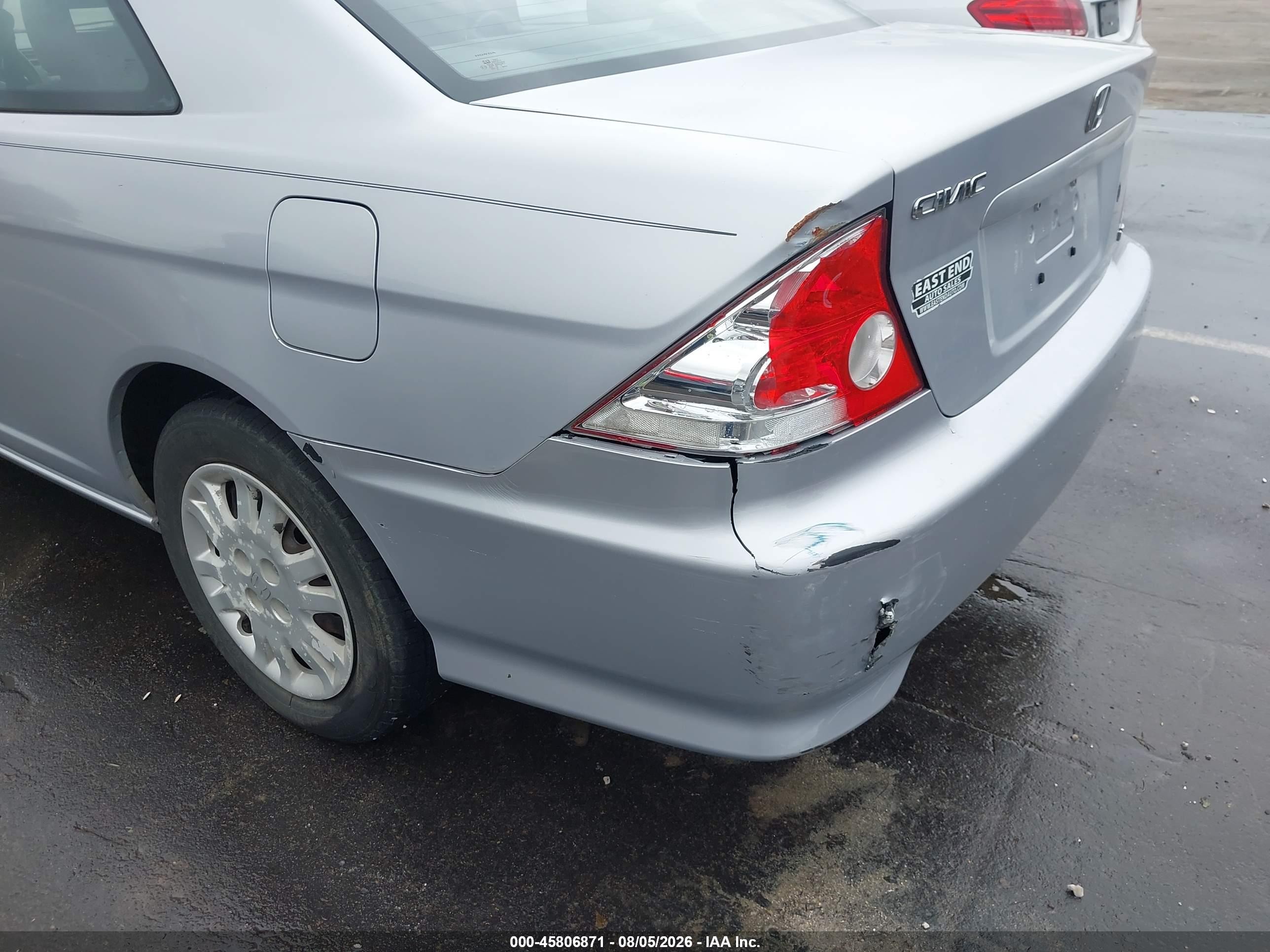 2005 Honda Civic Lx Silver vin: 1HGEM22525L067964