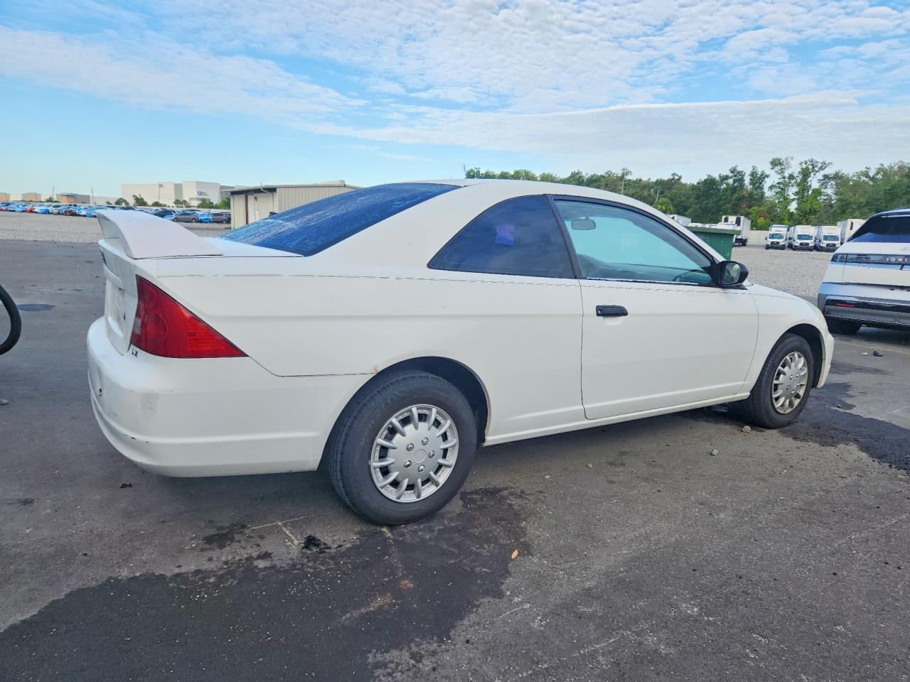 2001 Honda Civic Lx White vin: 1HGEM22531L020551