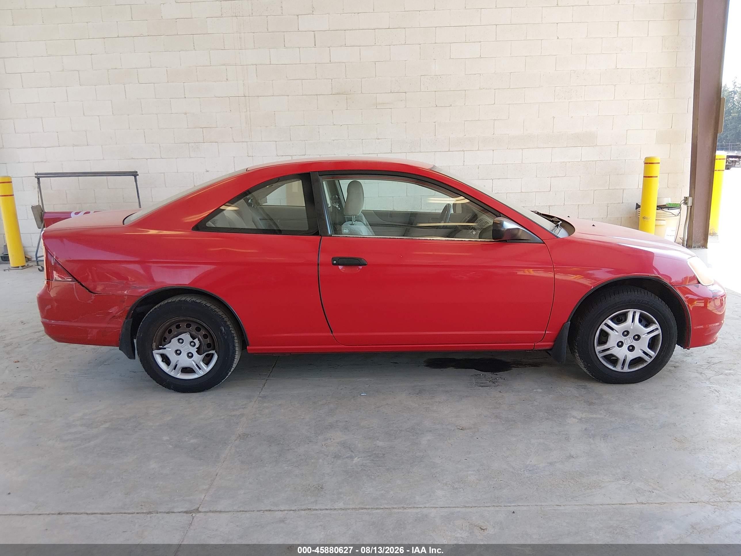 2001 Honda Civic Lx Red vin: 1HGEM22531L049192