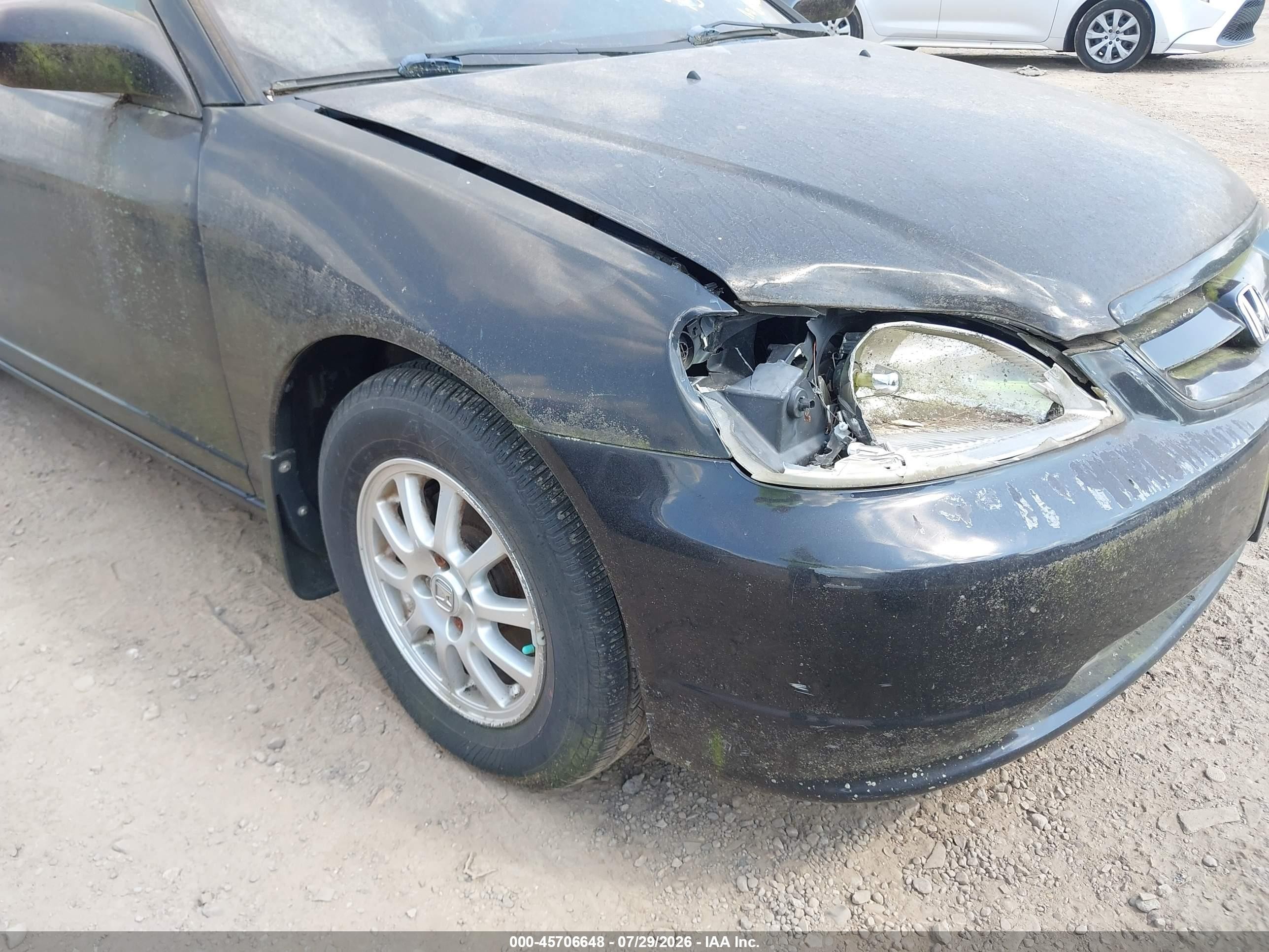 2001 Honda Civic Lx Черный vin: 1HGEM22531L113859