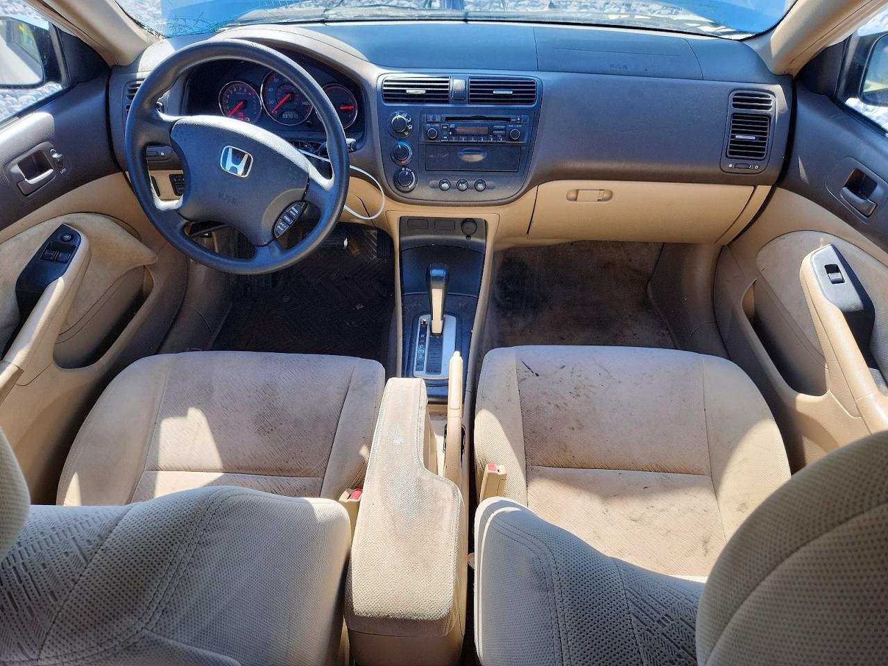 2003 Honda Civic Lx White vin: 1HGEM22533L043931