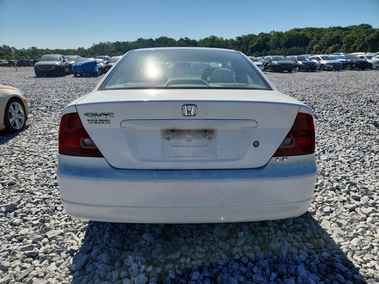 2003 Honda Civic Lx White vin: 1HGEM22533L043931