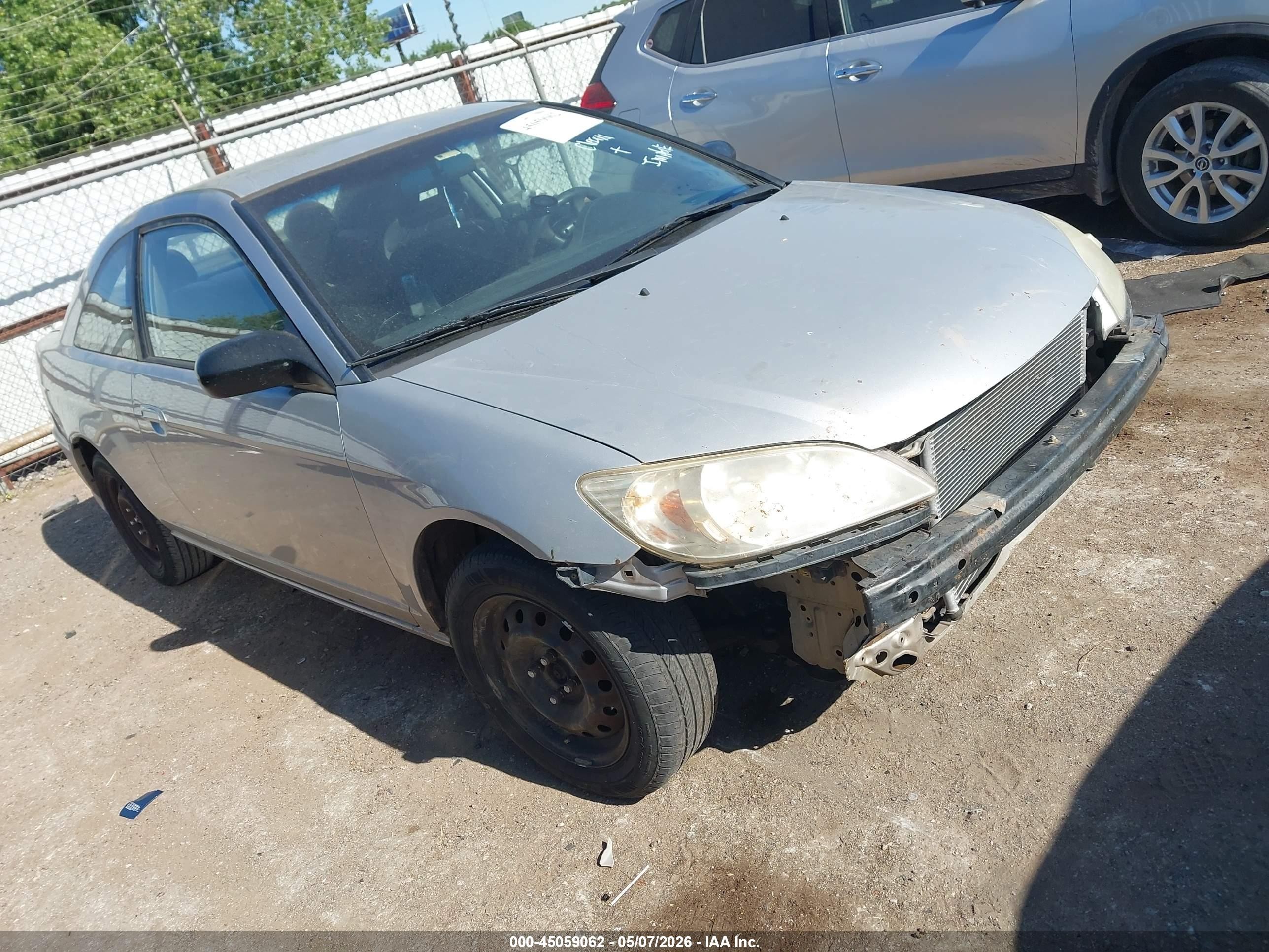 2004 Honda Civic Lx Silver vin: 1HGEM22534L004483
