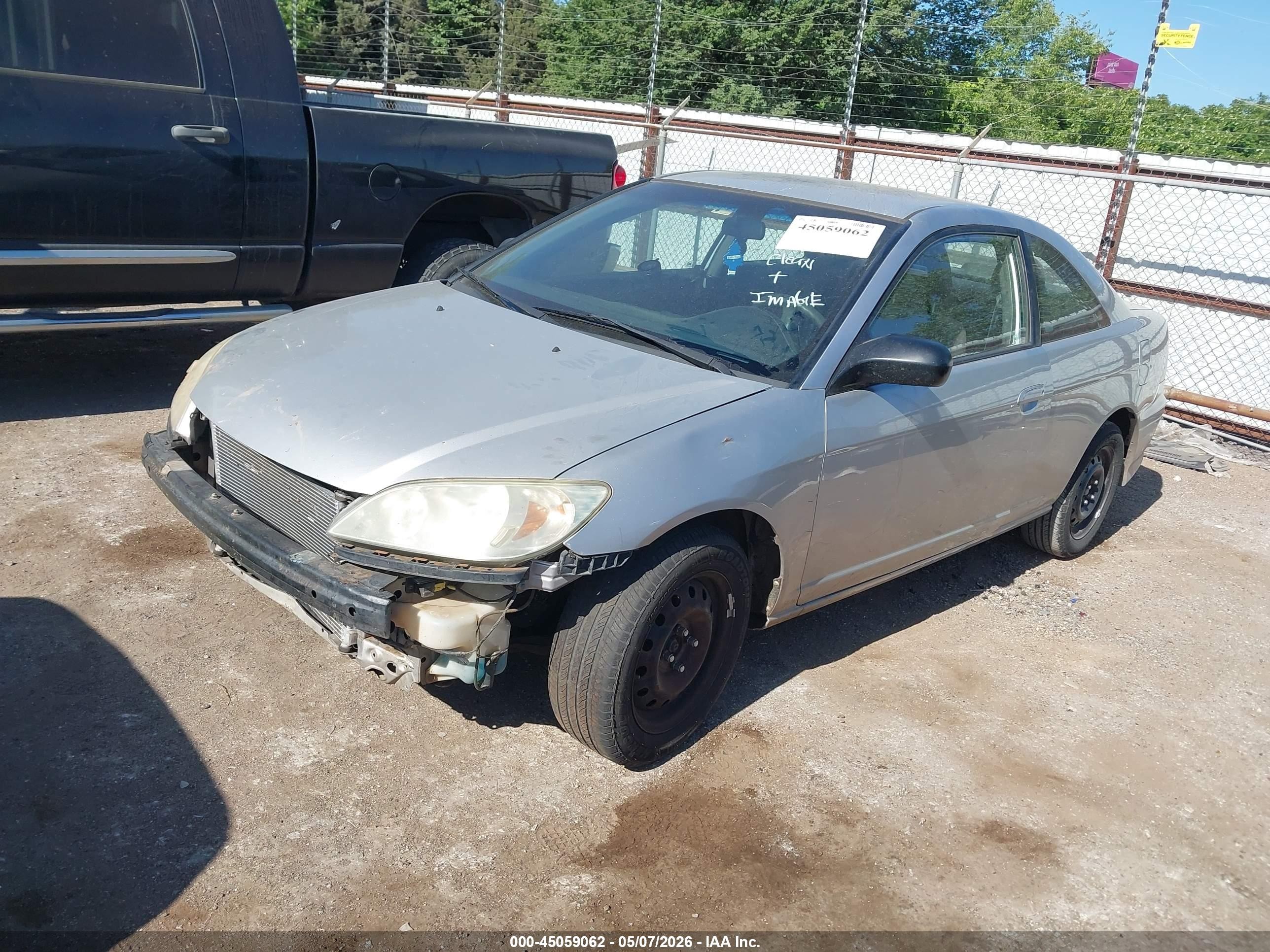 2004 Honda Civic Lx Silver vin: 1HGEM22534L004483