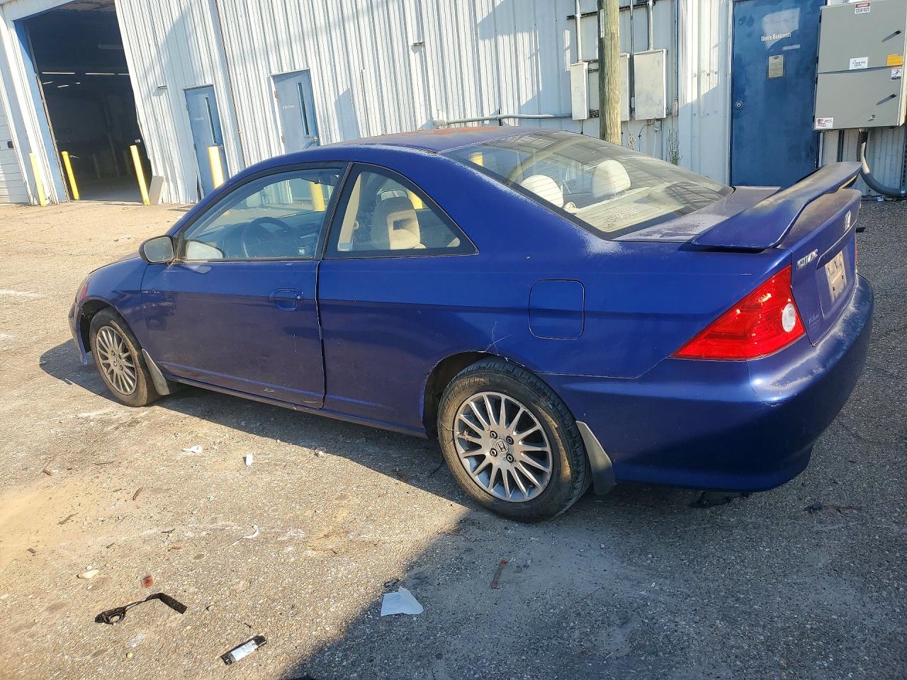 2005 Honda Civic Lx Blue vin: 1HGEM22535L064538