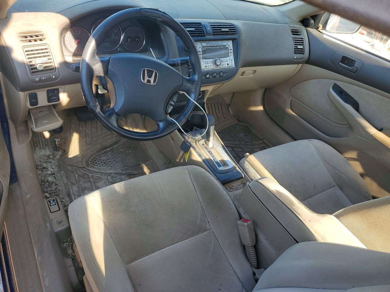 2005 Honda Civic Lx Blue vin: 1HGEM22535L064538