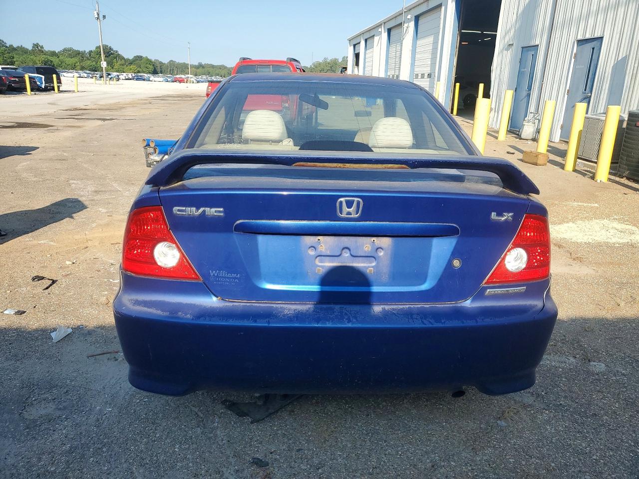 2005 Honda Civic Lx Blue vin: 1HGEM22535L064538