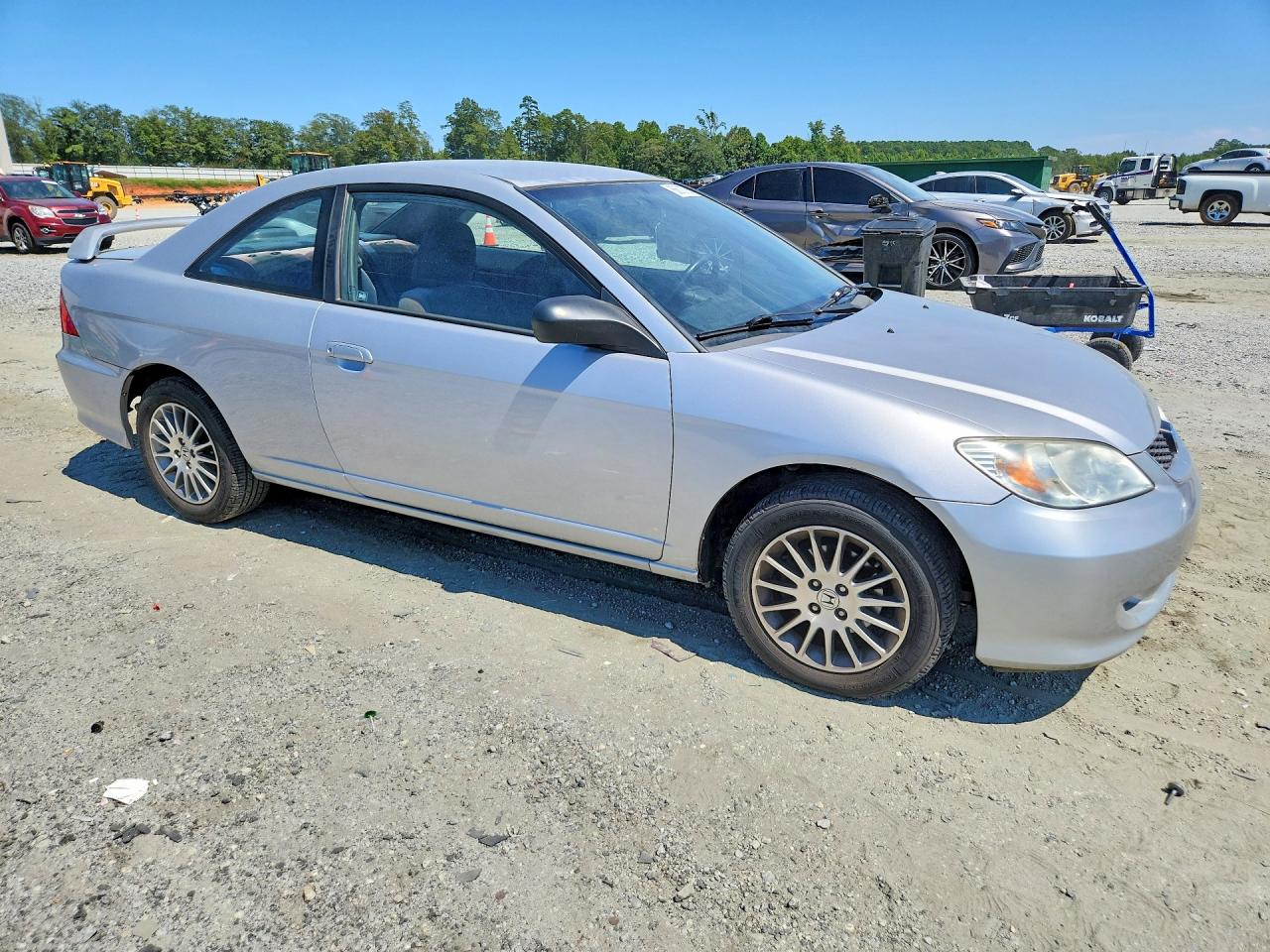 2005 Honda Civic Lx Silver vin: 1HGEM22535L080738