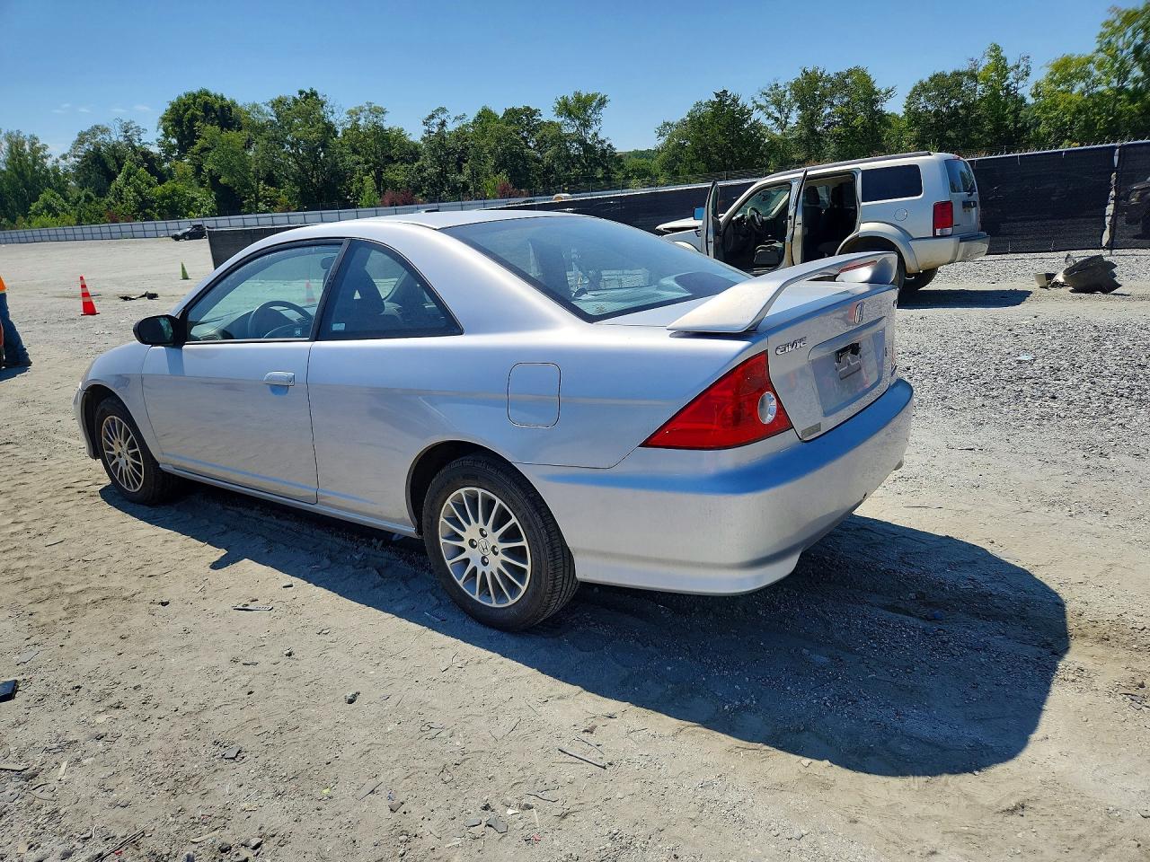 2005 Honda Civic Lx Silver vin: 1HGEM22535L080738
