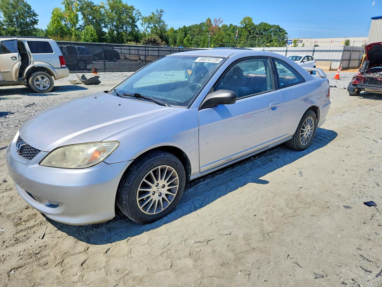 2005 Honda Civic Lx Silver vin: 1HGEM22535L080738