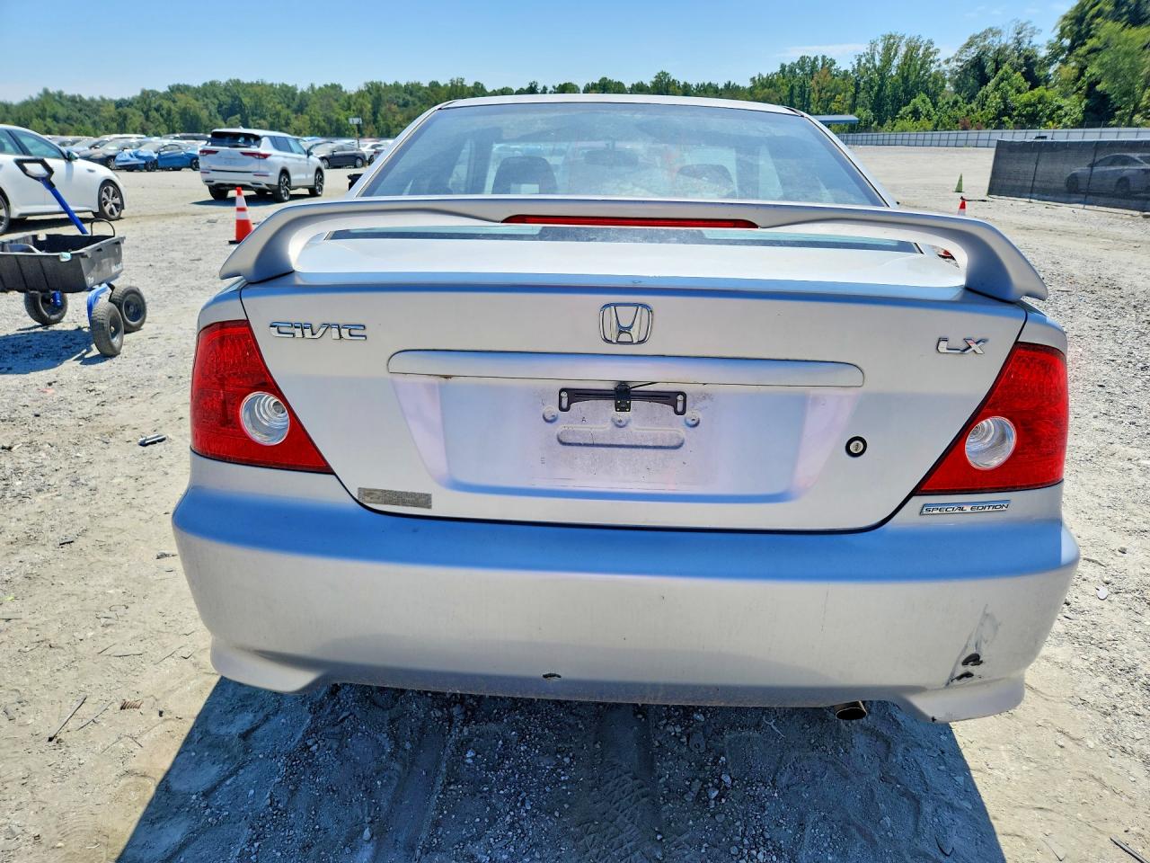2005 Honda Civic Lx Silver vin: 1HGEM22535L080738