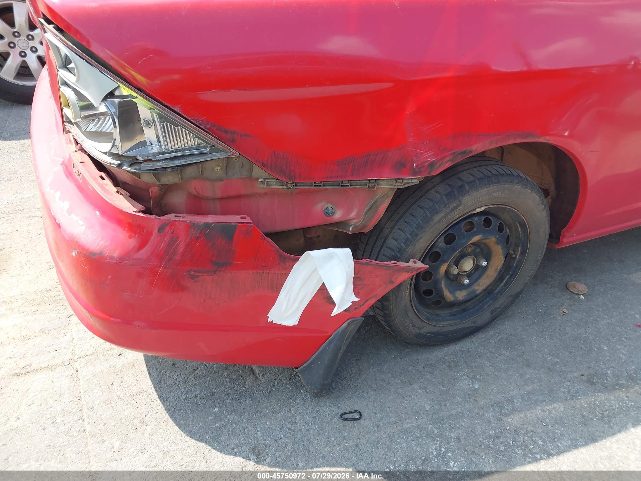 2001 Honda Civic Lx Red vin: 1HGEM22541L056779